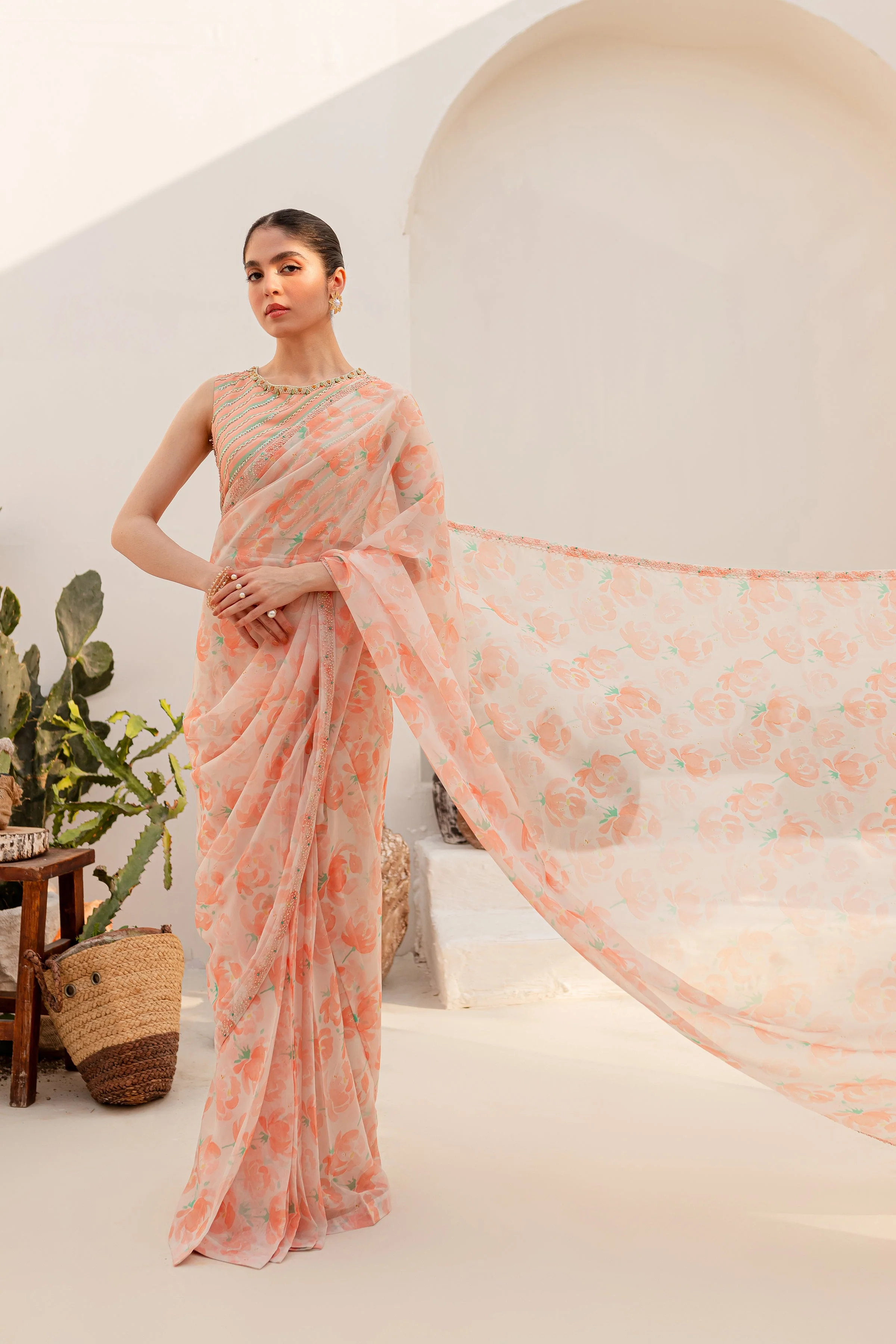 Aspin 4Pc - Luxe PRET Saree - Image 10