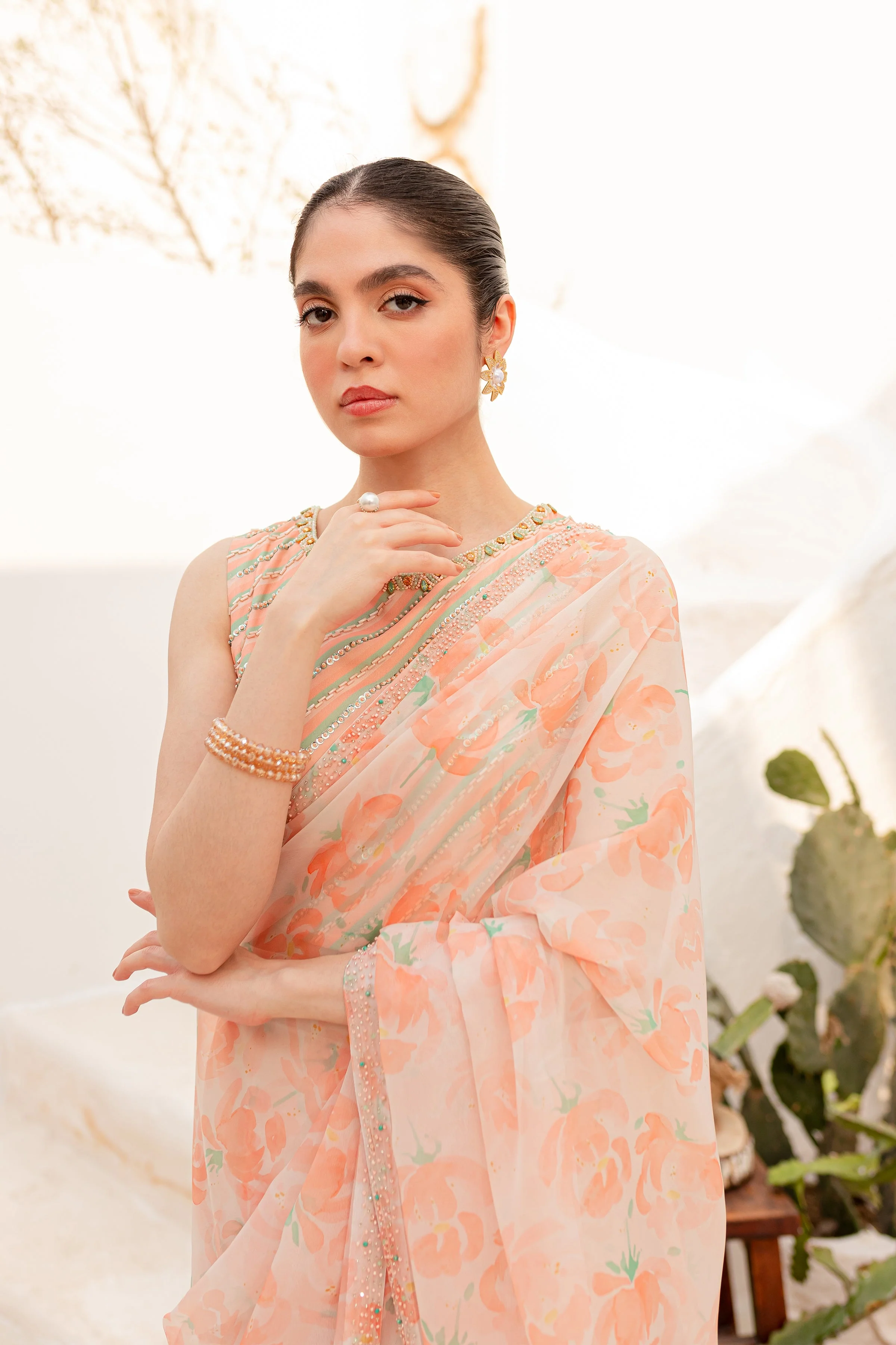 Aspin 4Pc - Luxe PRET Saree - Image 11