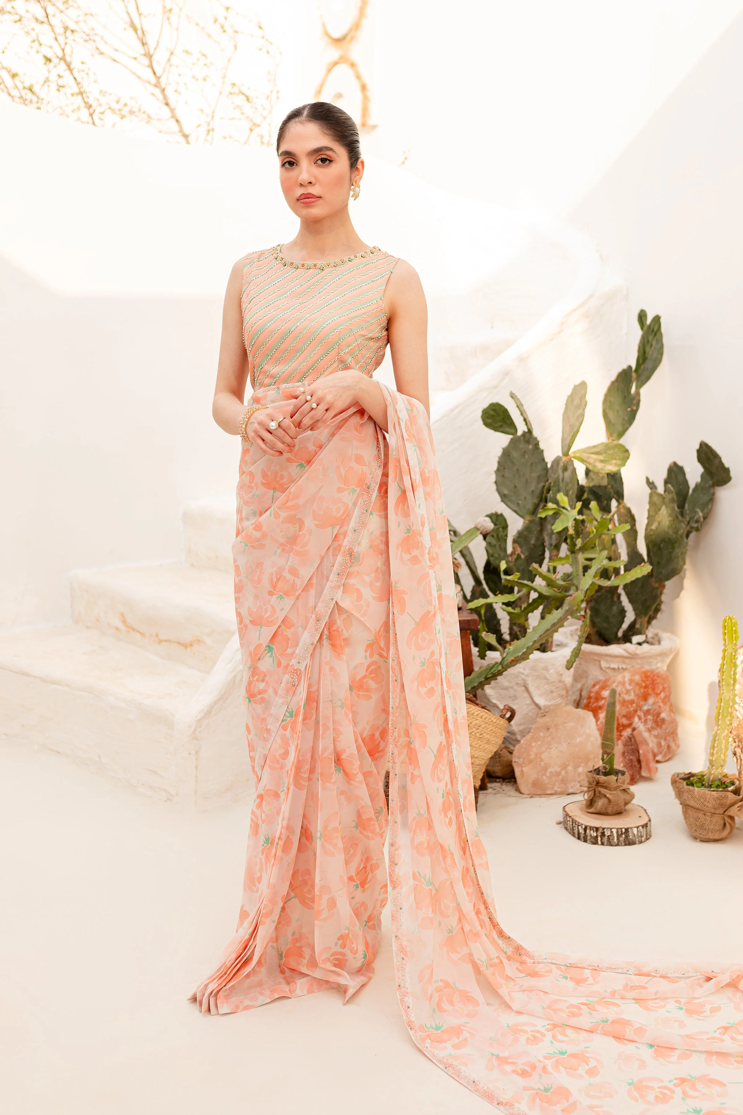 Aspin 4Pc - Luxe PRET Saree - Image 12