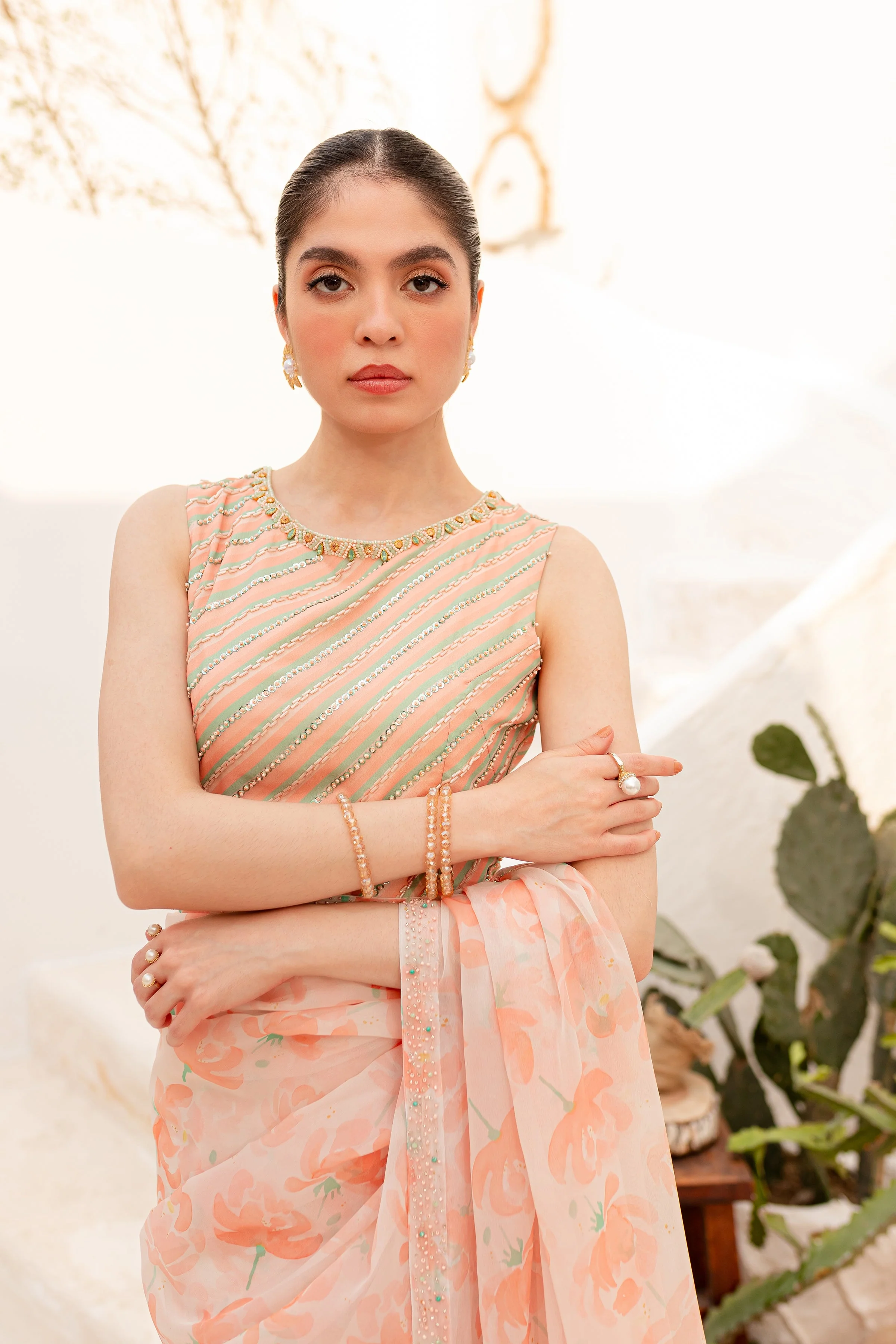 Aspin 4Pc - Luxe PRET Saree - Image 14