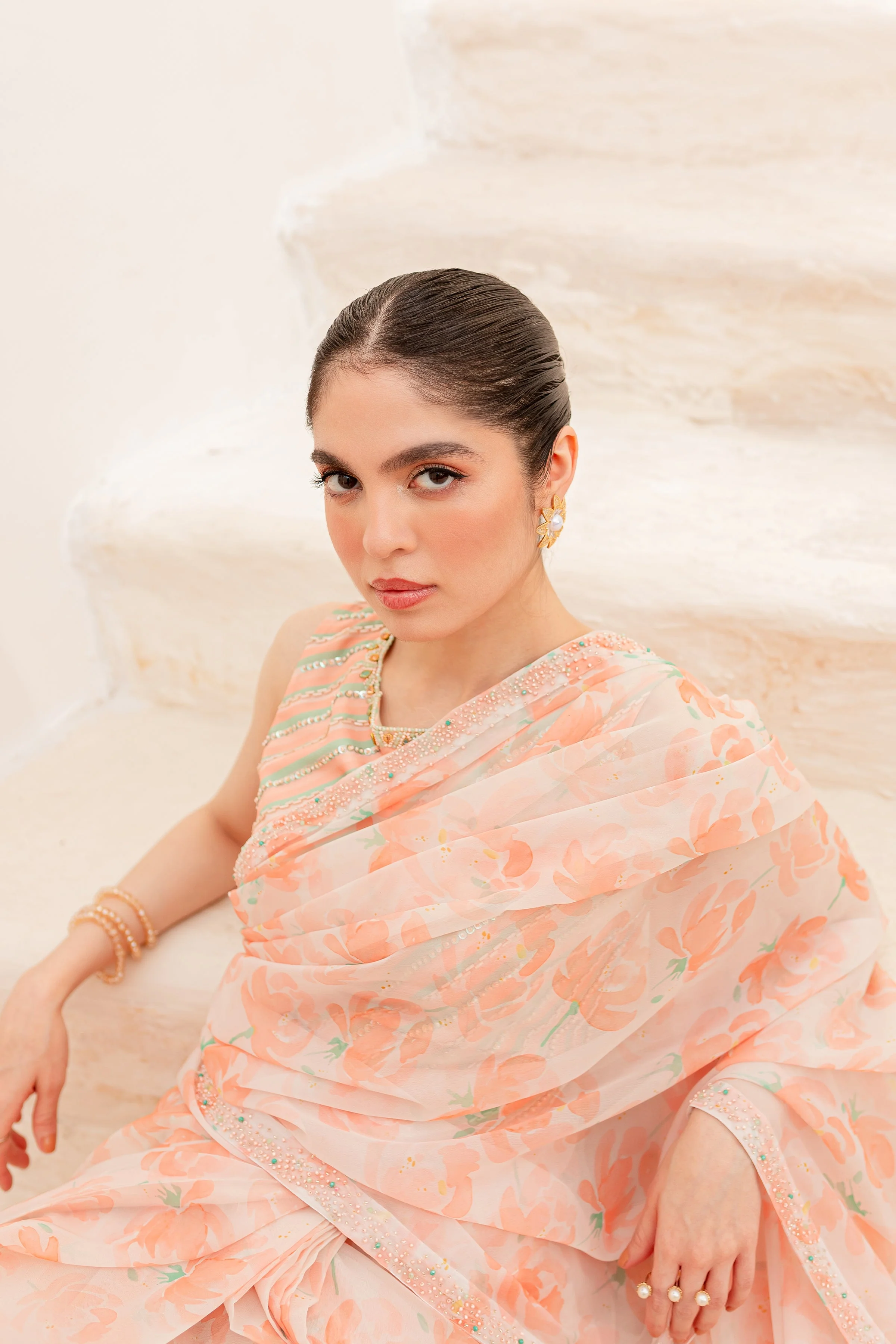 Aspin 4Pc - Luxe PRET Saree - Image 15