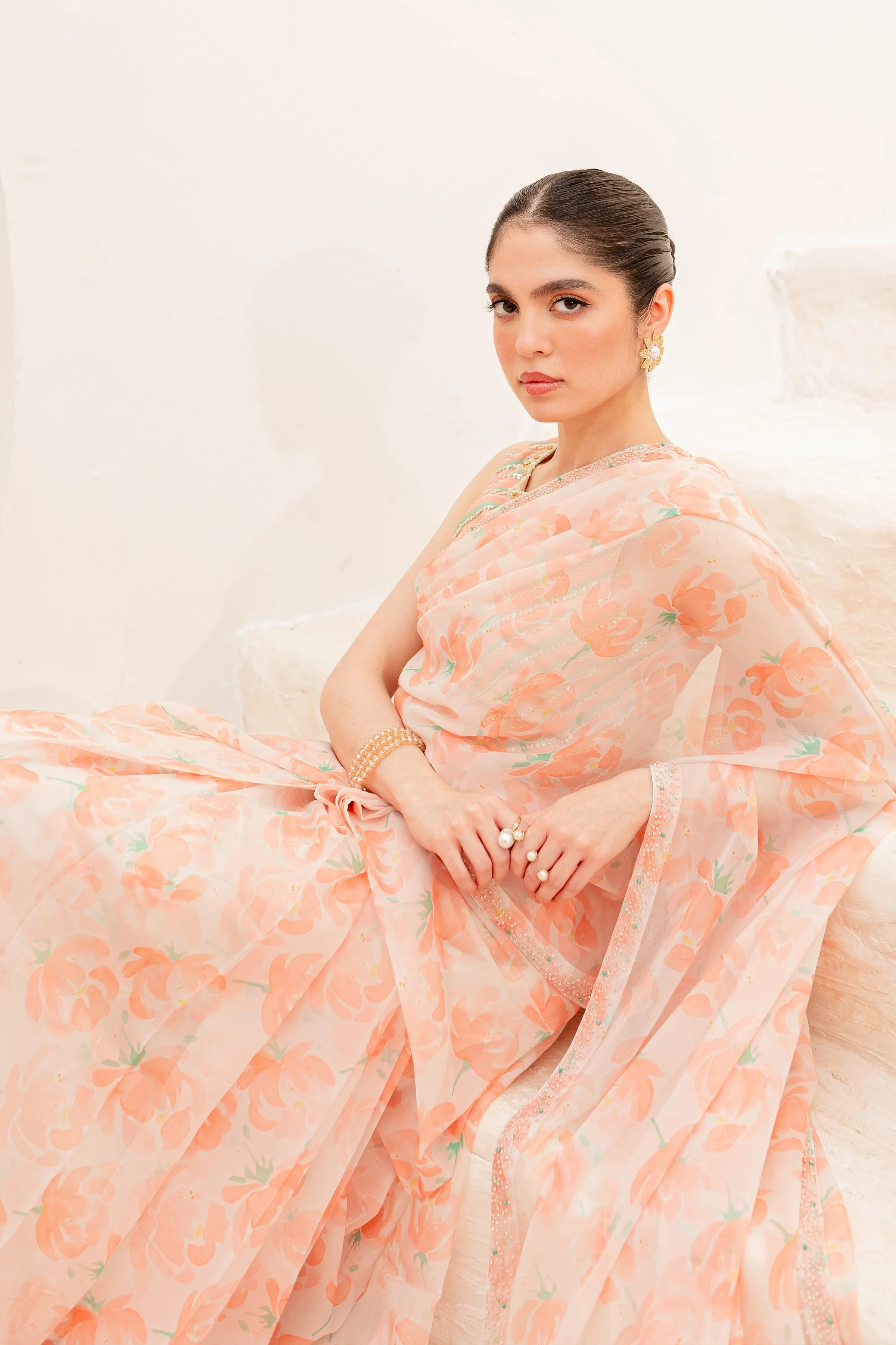 Aspin 4Pc - Luxe PRET Saree - Image 16
