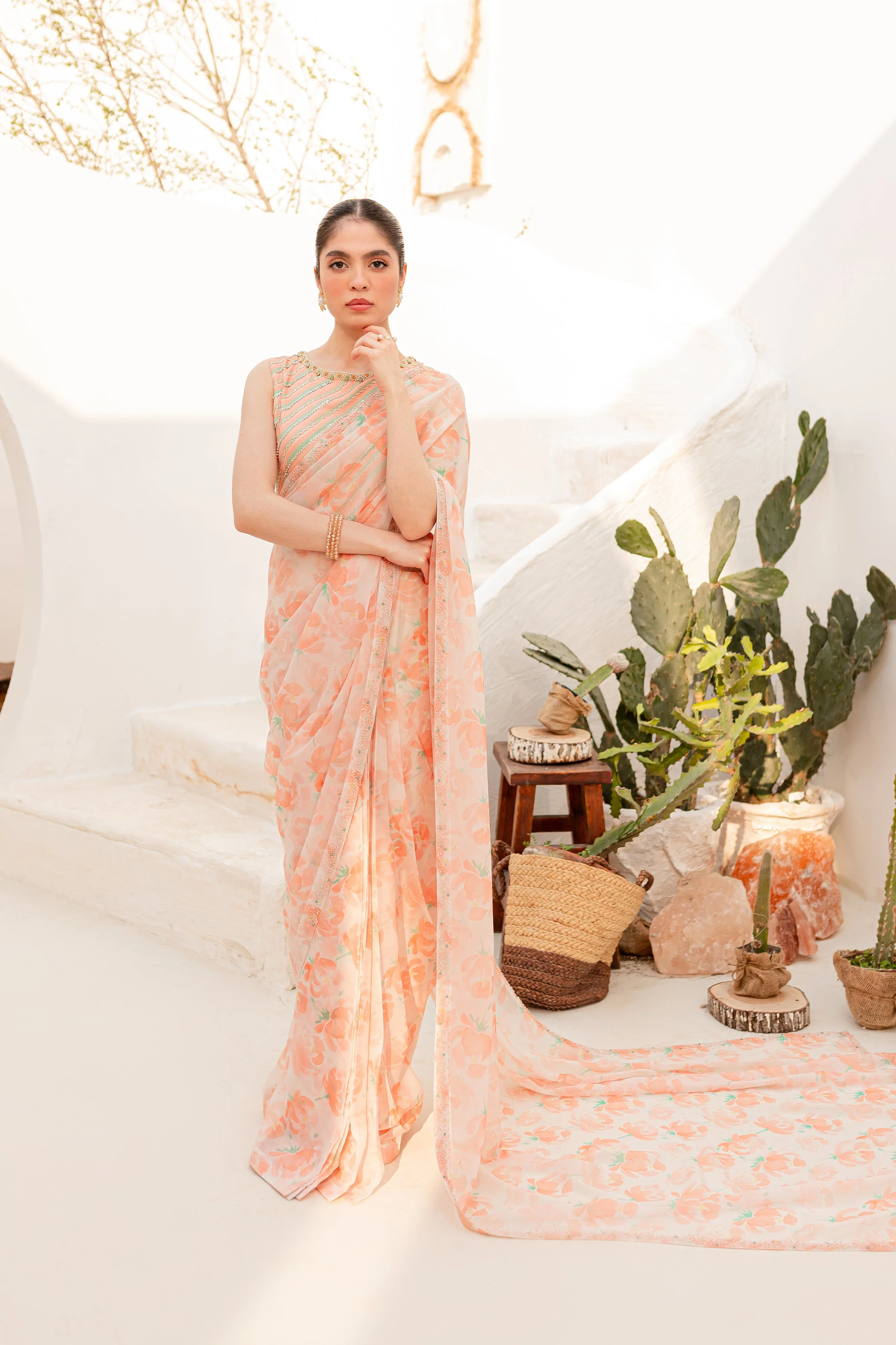 Aspin 4Pc - Luxe PRET Saree - Image 17