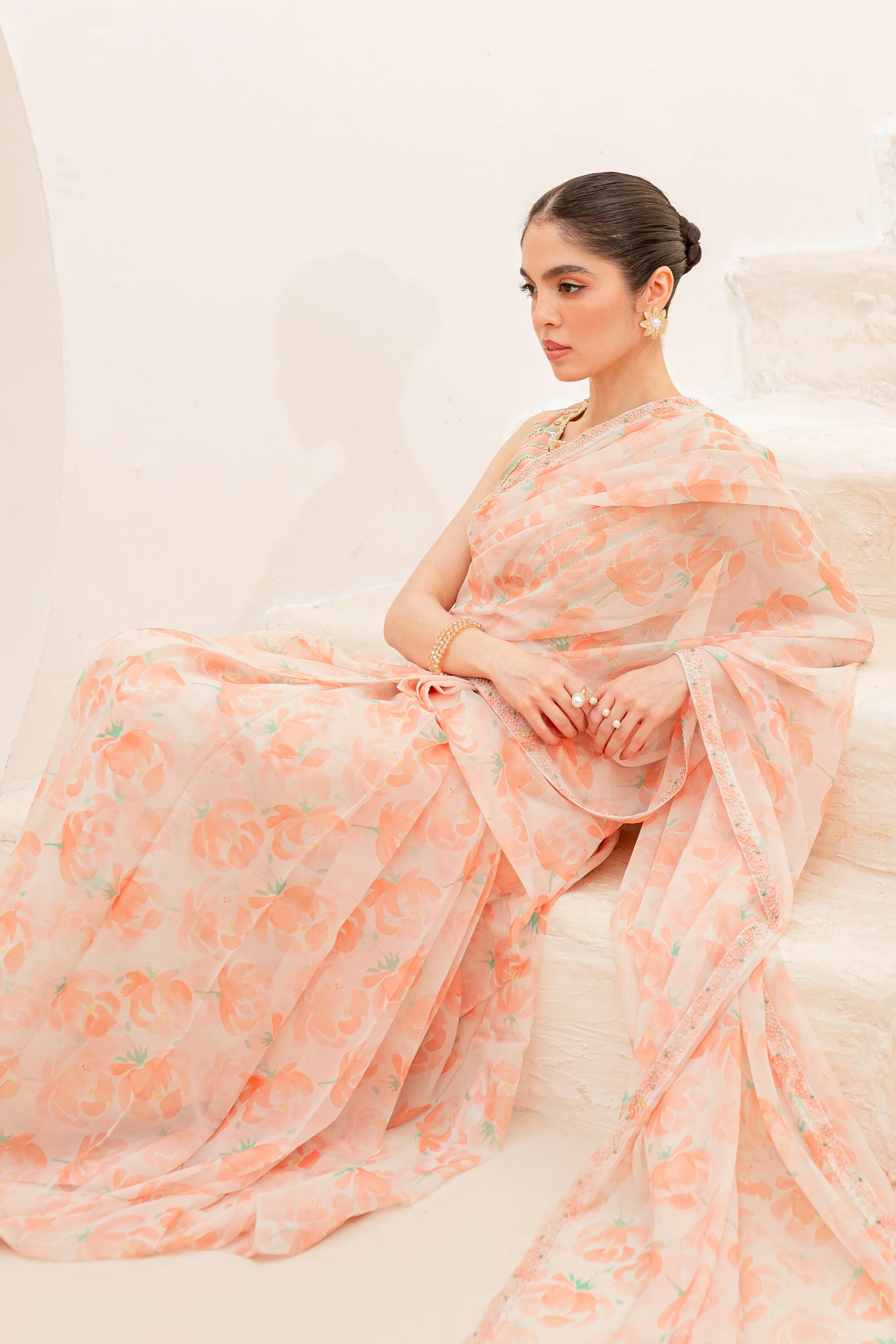 Aspin 4Pc - Luxe PRET Saree - Image 20