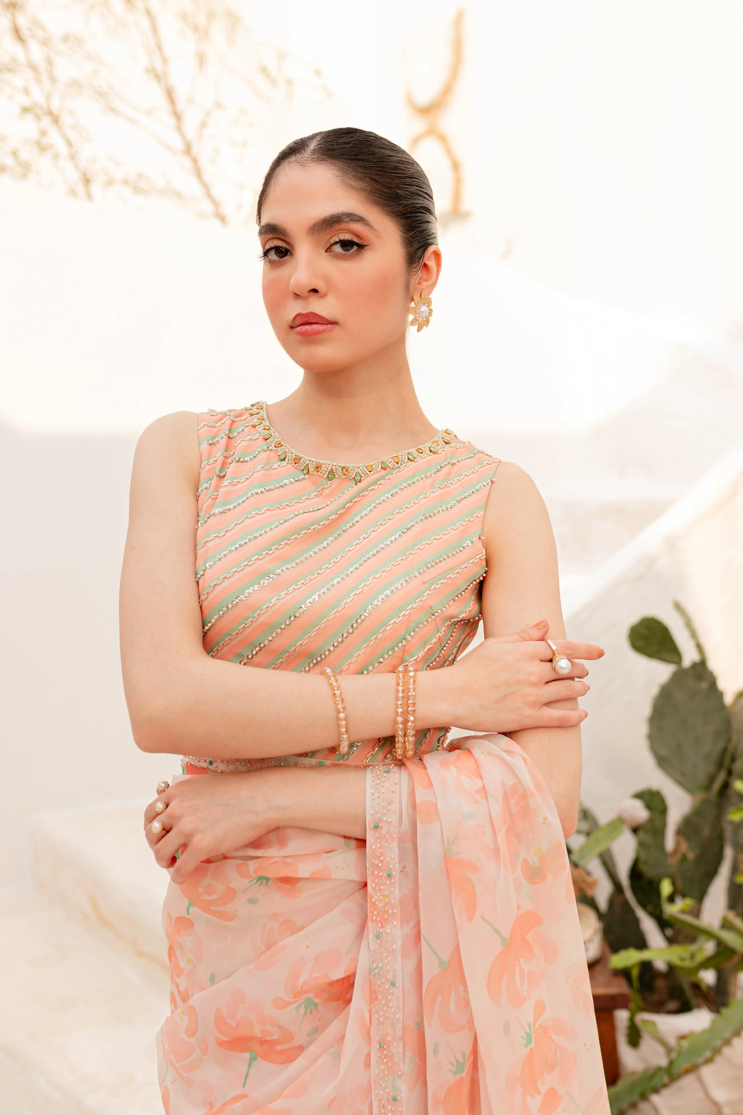 Aspin 4Pc - Luxe PRET Saree - Image 23