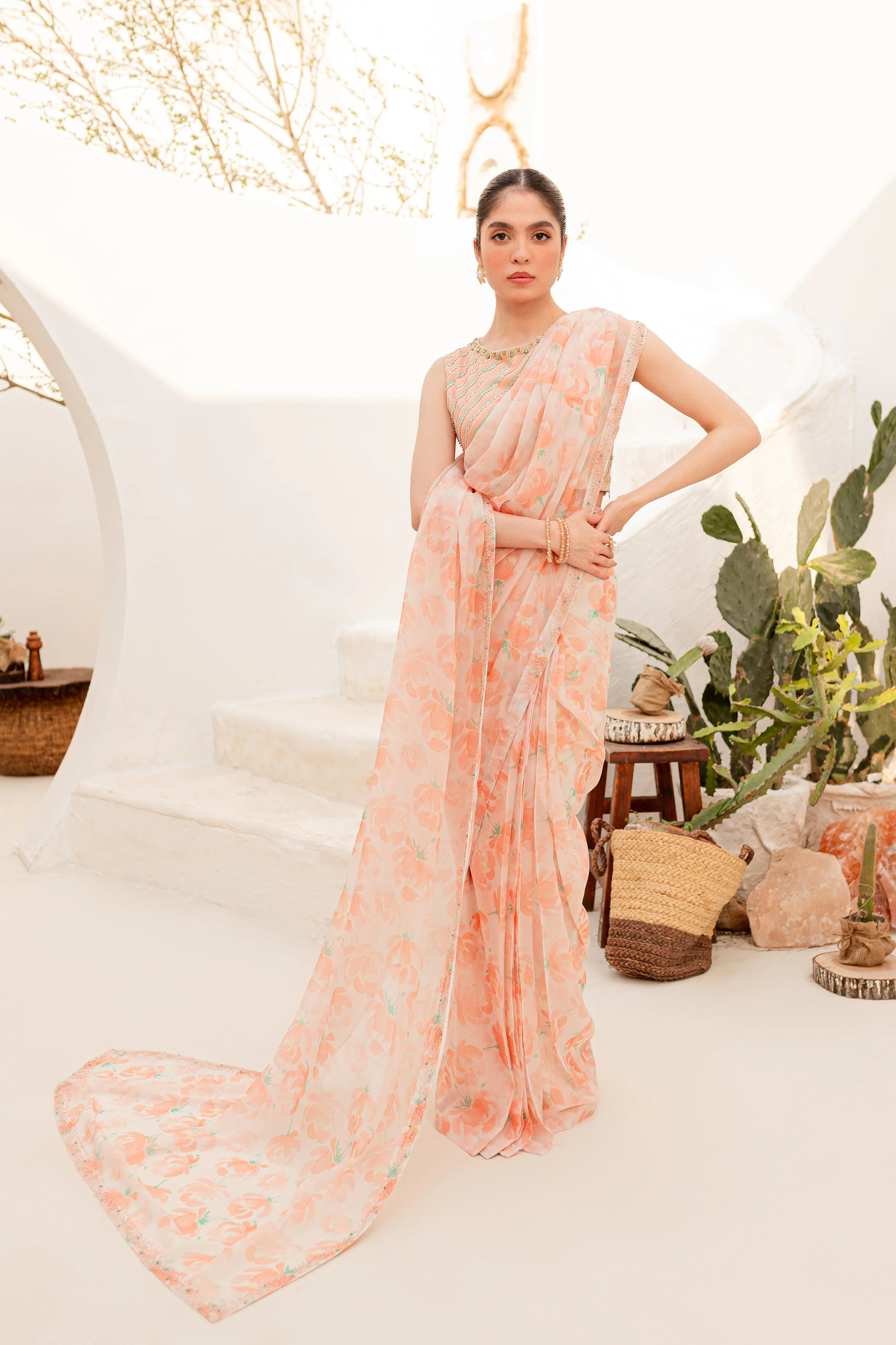 Aspin 4Pc - Luxe PRET Saree - Image 24