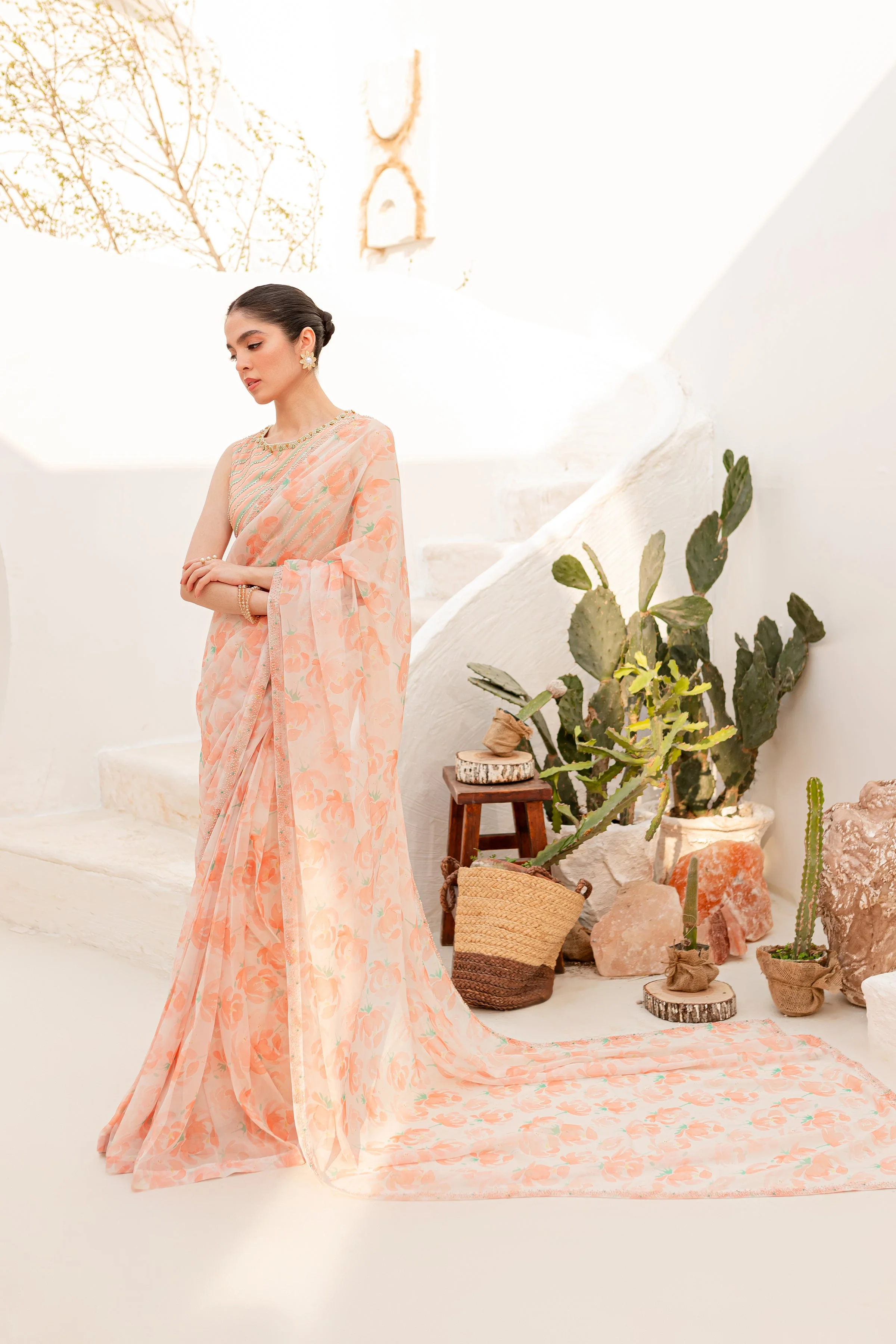 Aspin 4Pc - Luxe PRET Saree - Image 25