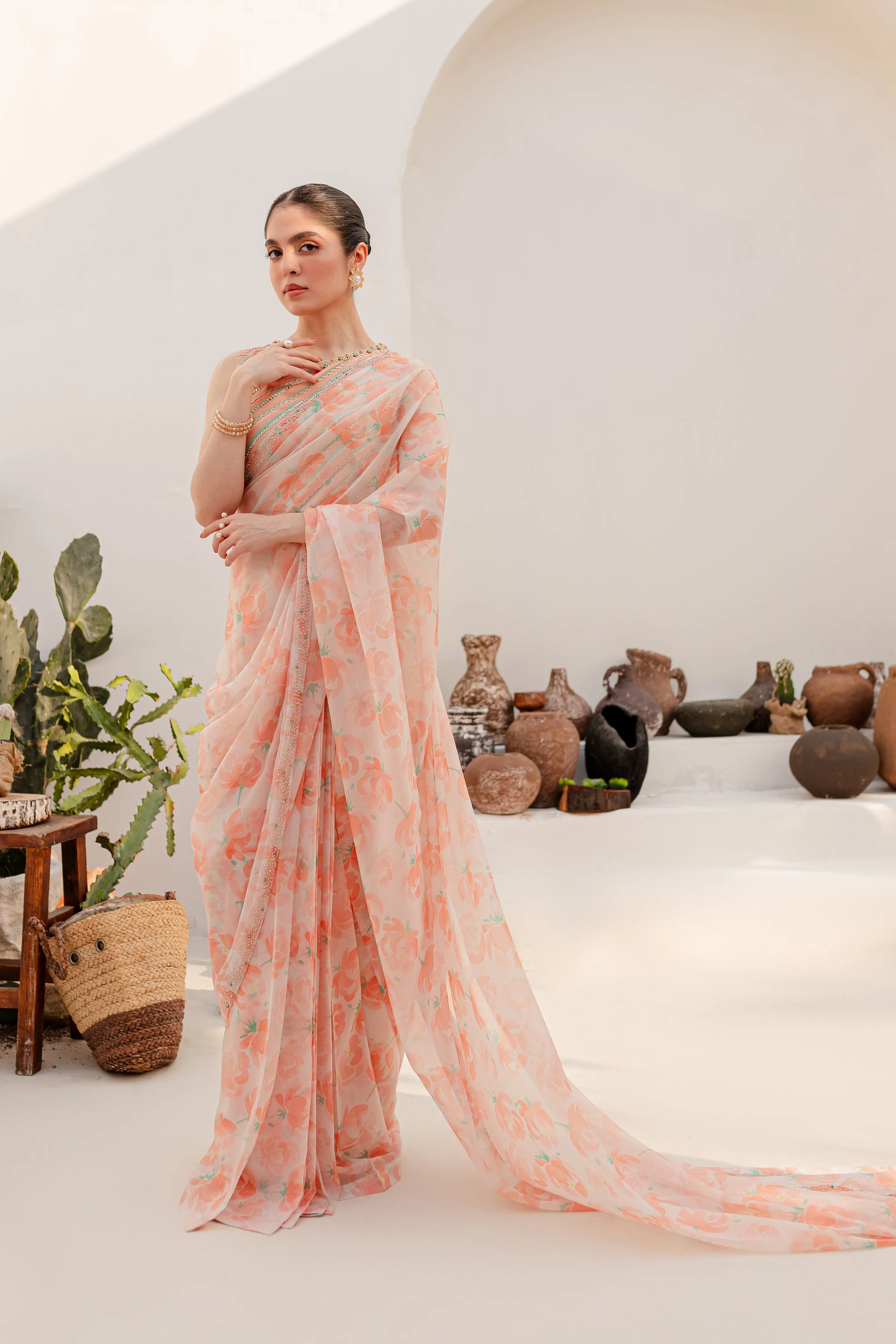 Aspin 4Pc - Luxe PRET Saree - Image 26