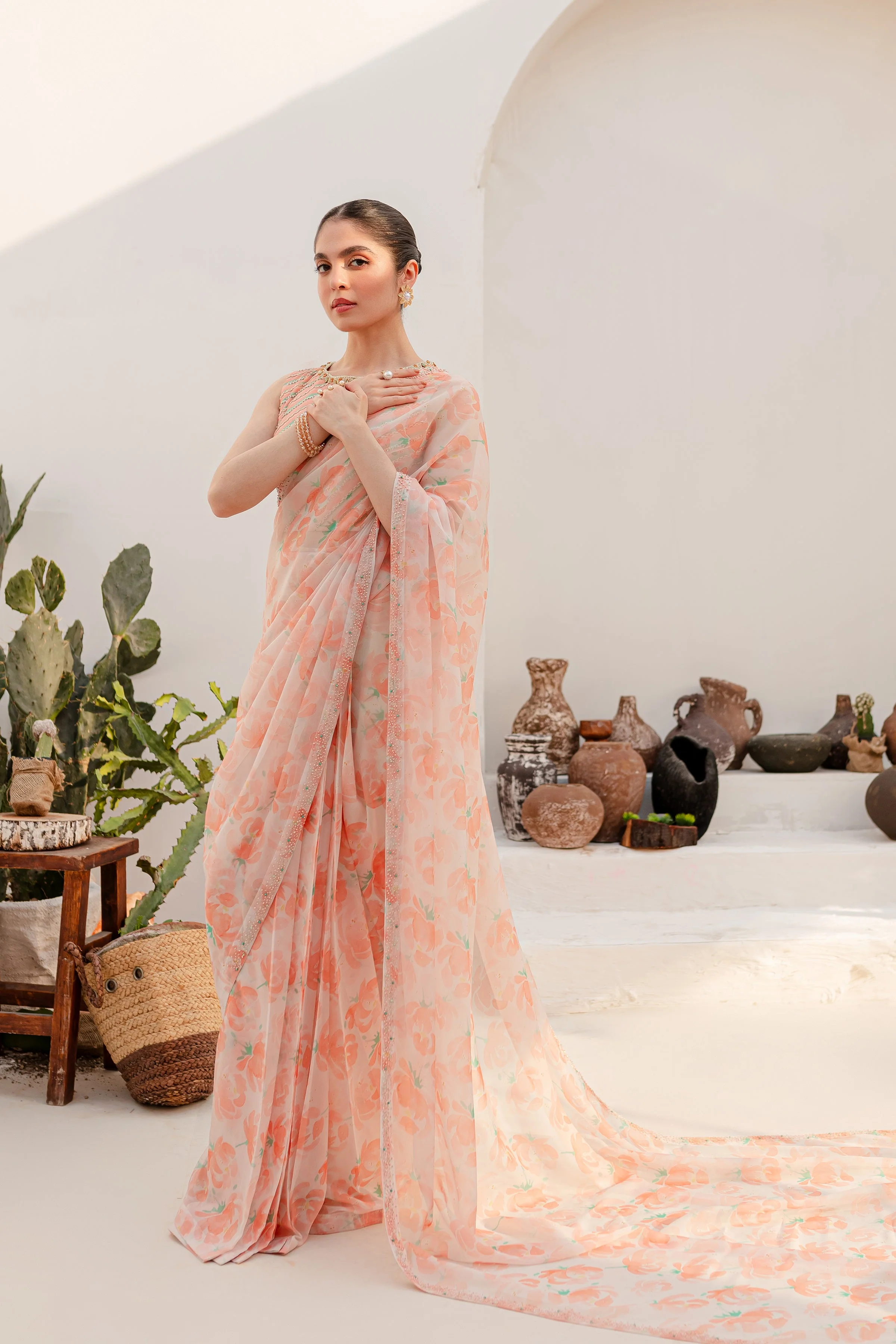 Aspin 4Pc - Luxe PRET Saree - Image 27