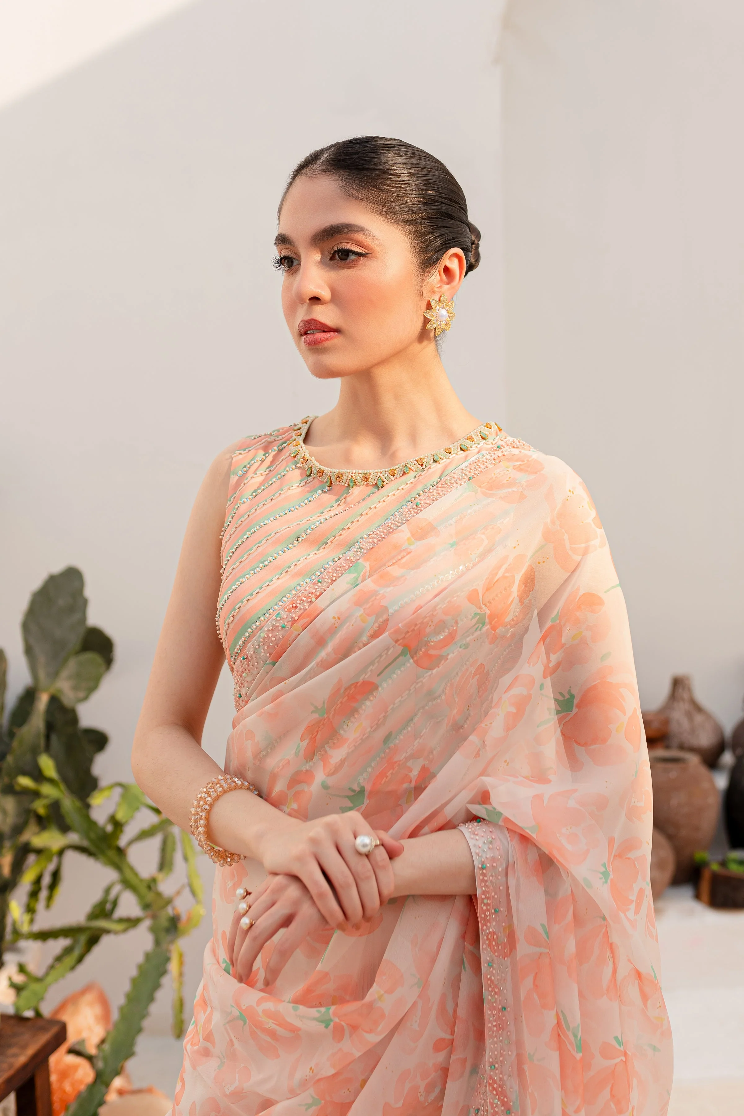 Aspin 4Pc - Luxe PRET Saree - Image 5