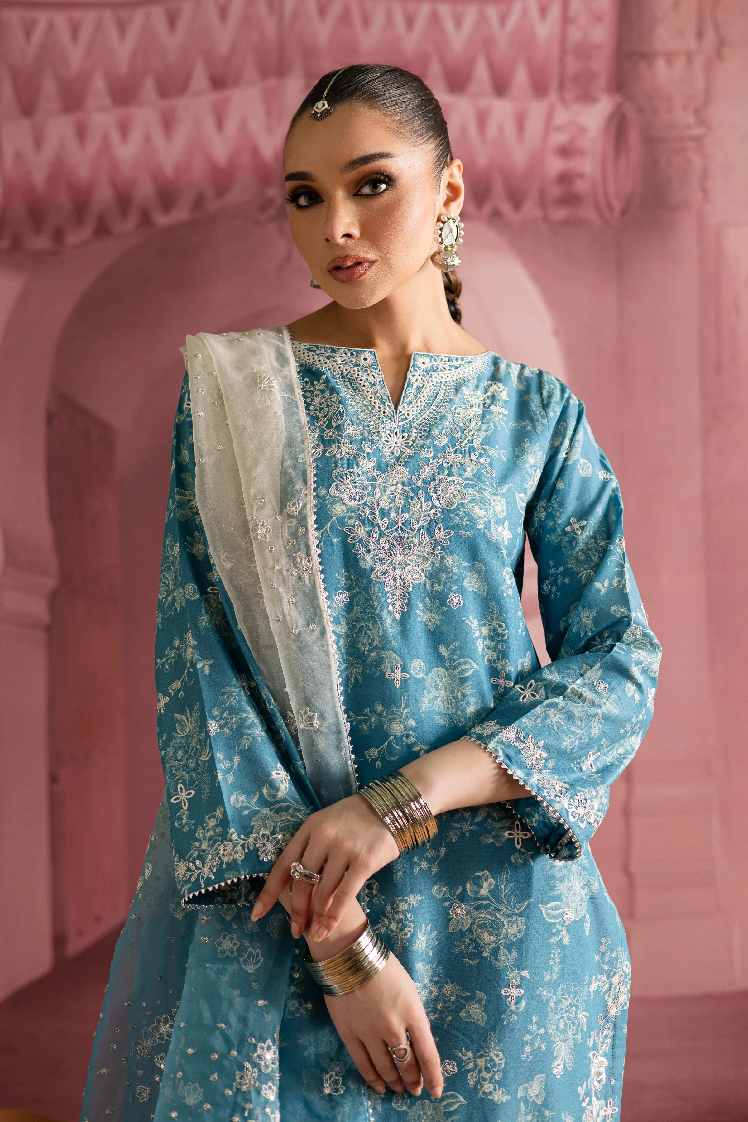 Aster 3Pc - Printed Lawn Dress - Image 3