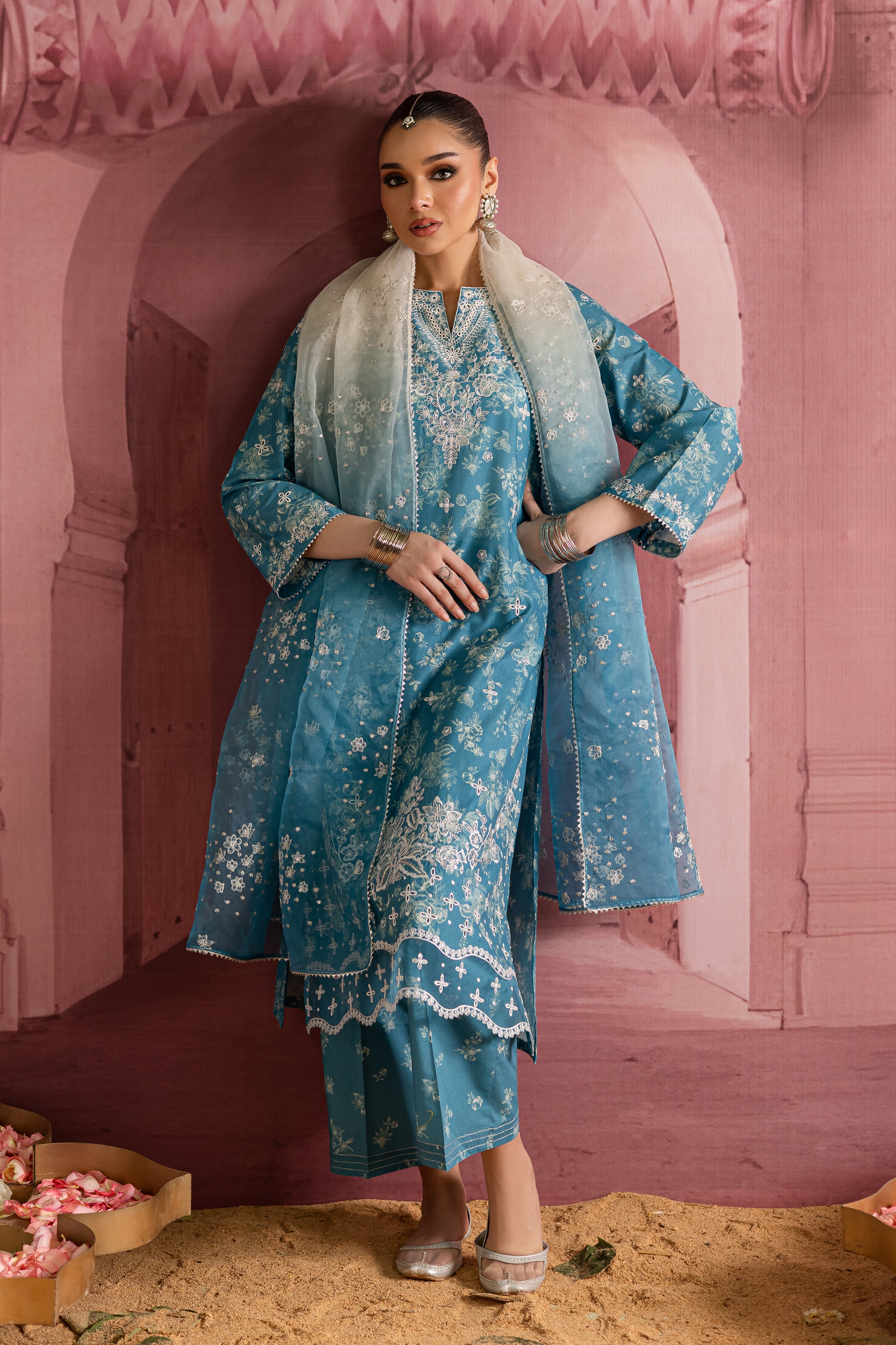 Aster 3Pc - Printed Lawn Dress - Image 5