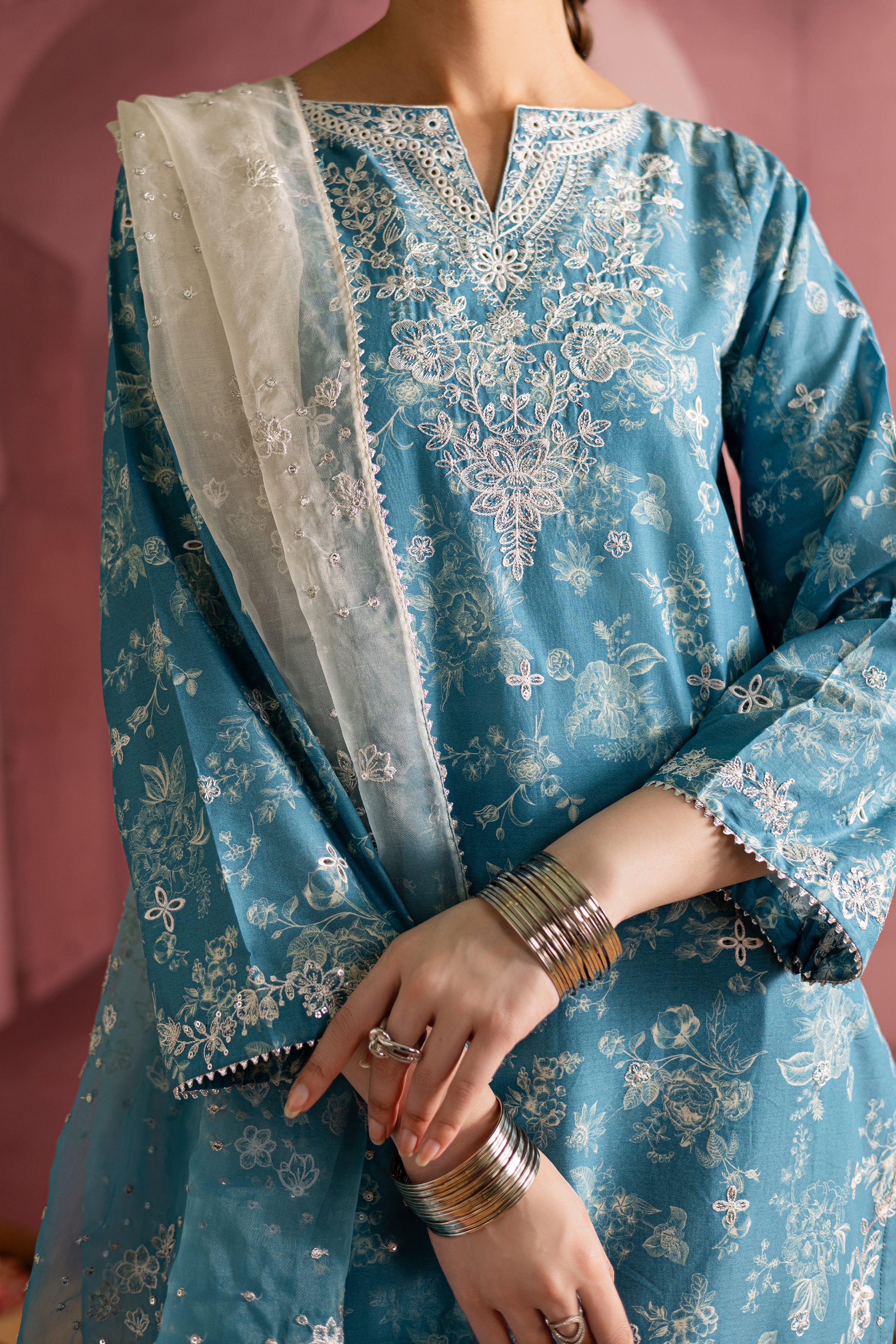 Aster 3Pc - Printed Lawn Dress - Image 6