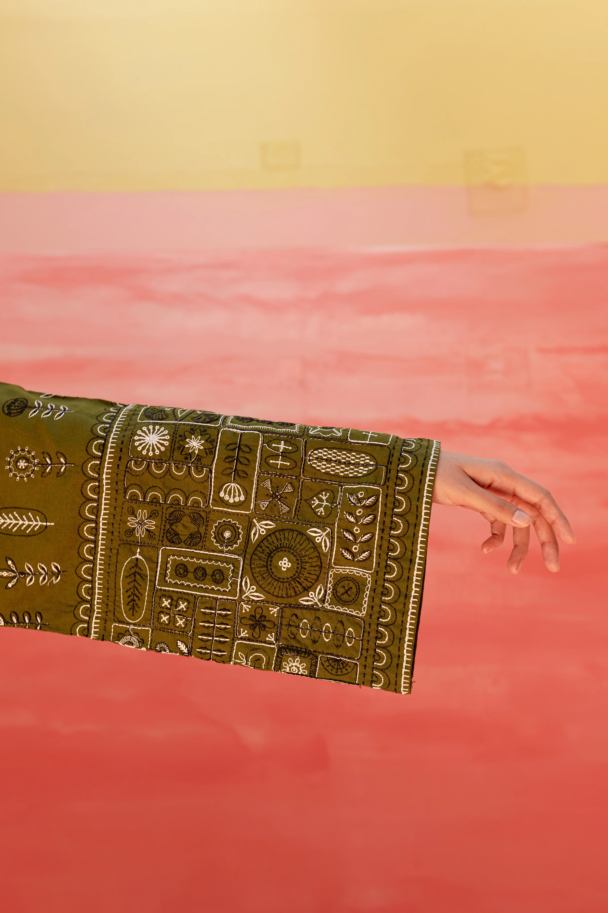 Atwood 2Pc - Embroidered Karandi Dress - Image 8