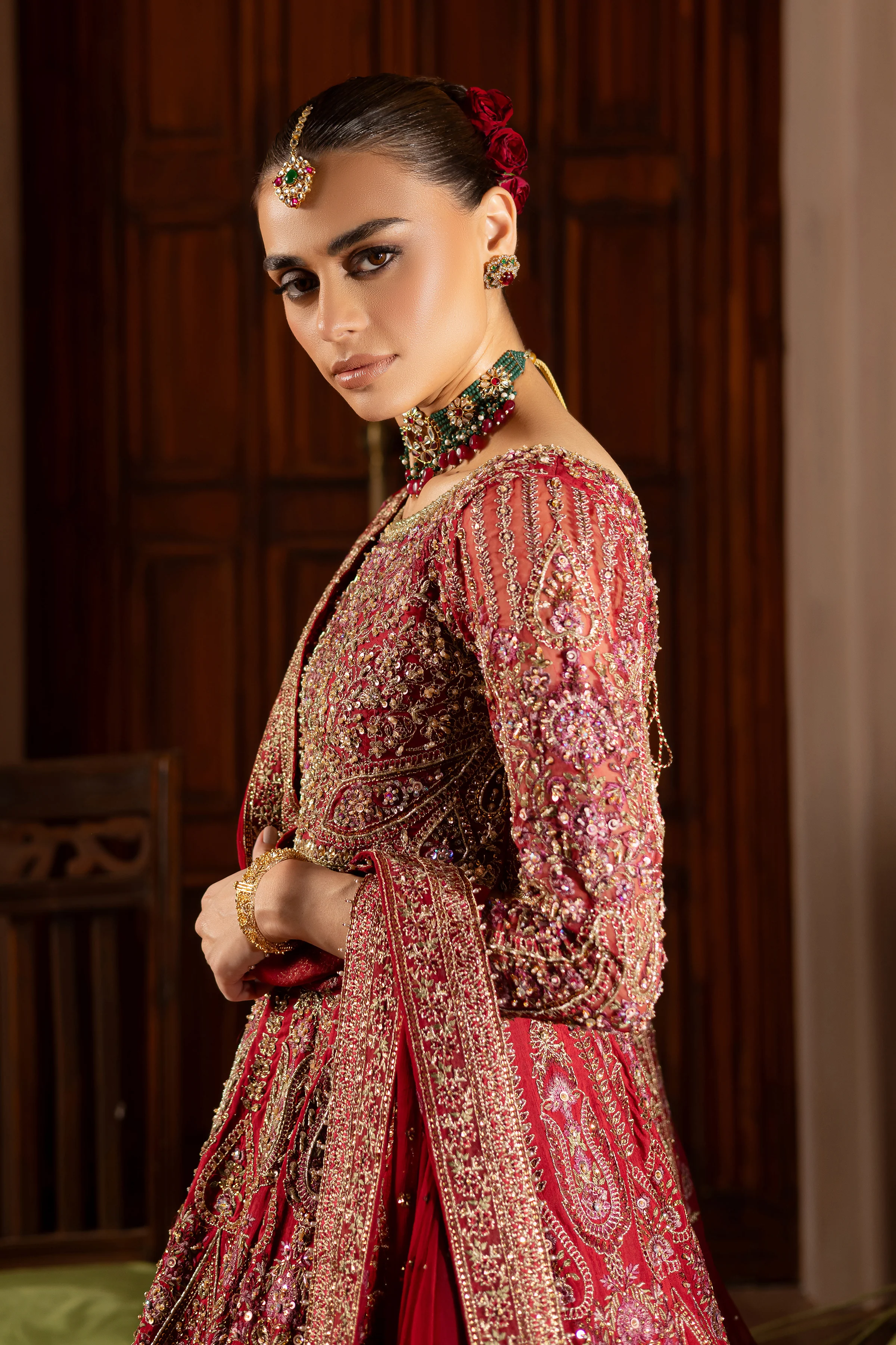 Azrina 4Pc - Bridal Dress - Image 4