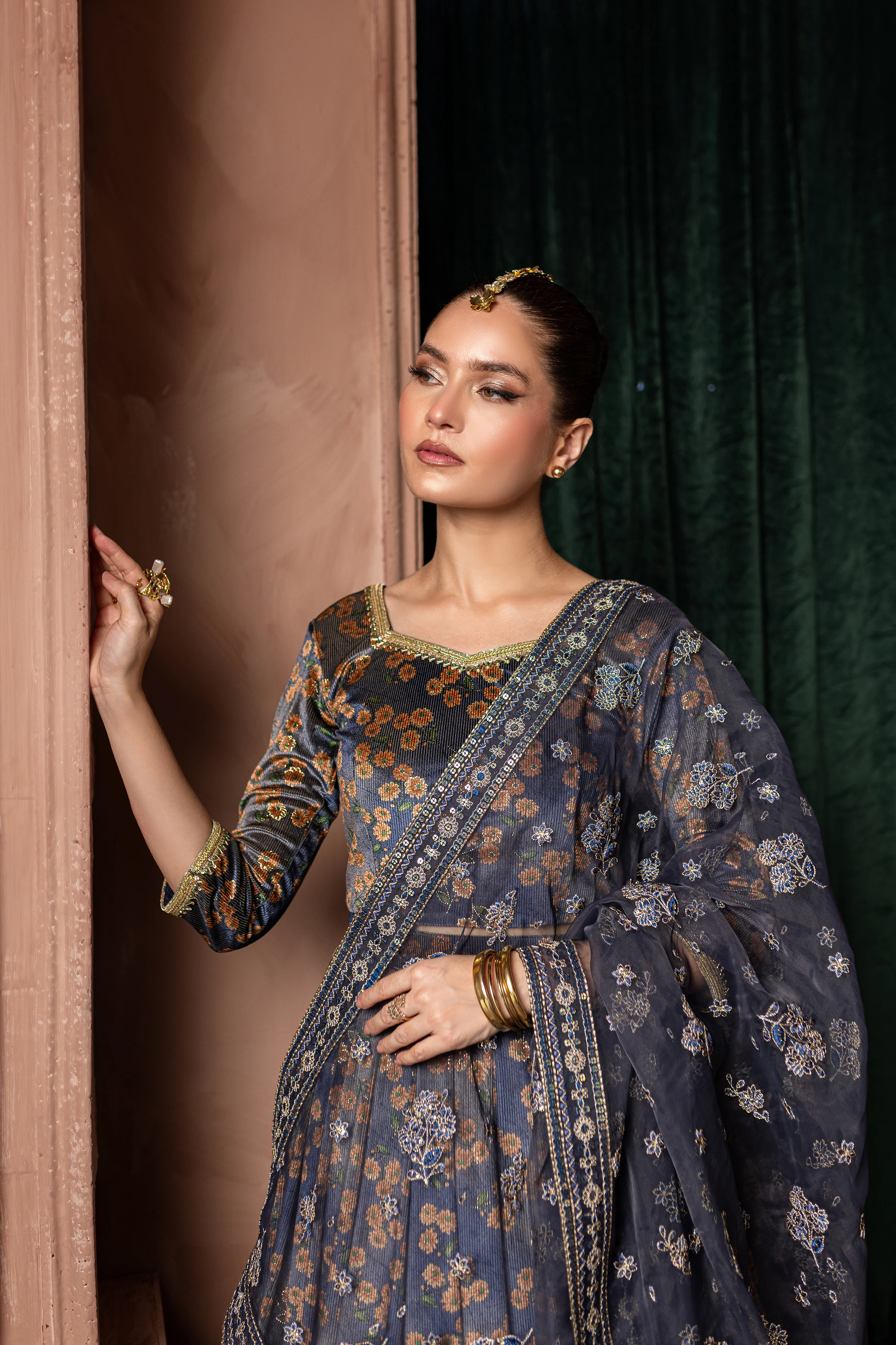 Blue Cicely  3Pc - Formal Dress - Image 3