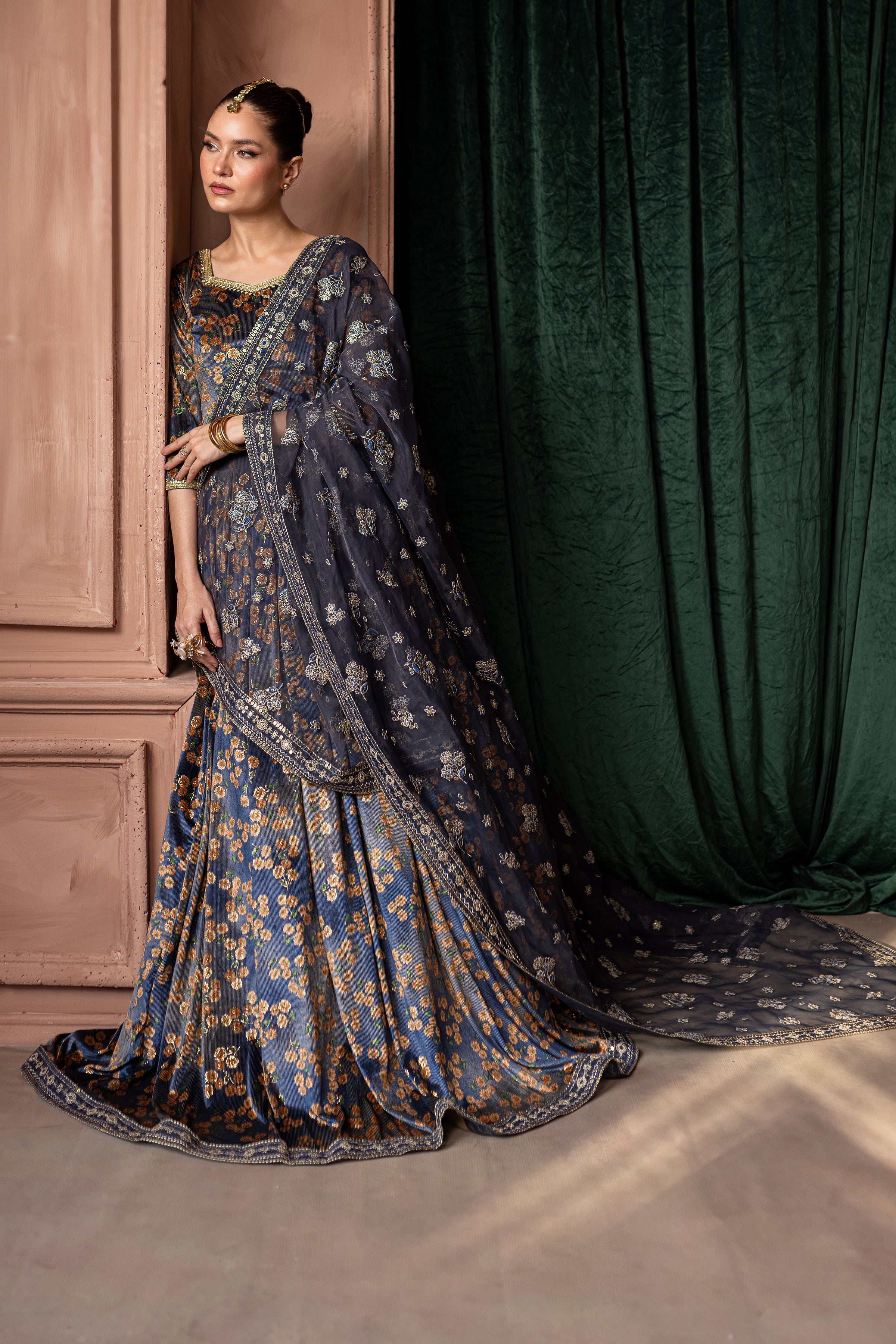 Blue Cicely  3Pc - Formal Dress - Image 6