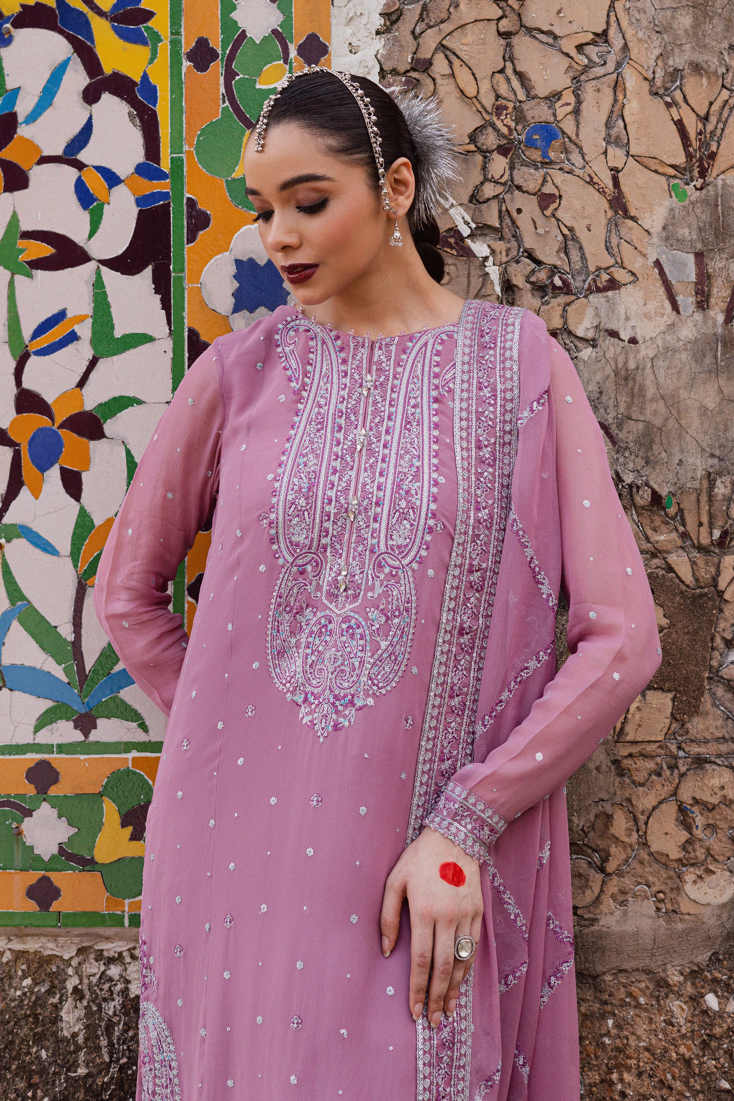 Dusty Salina 3Pc - Festive Luxe Pret - Image 3