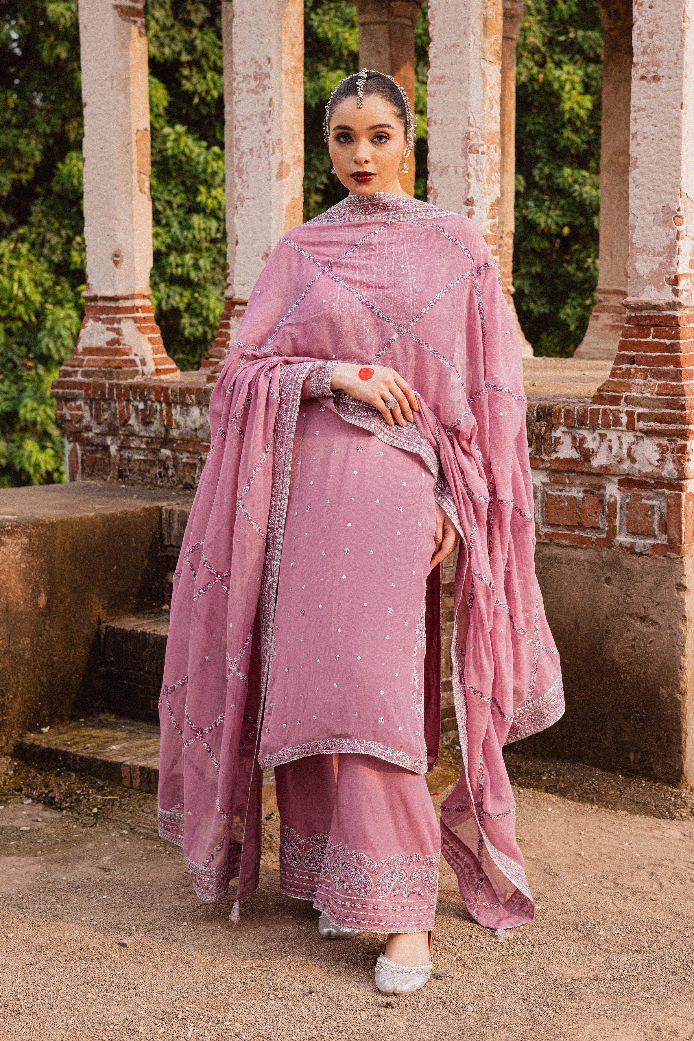 Dusty Salina 3Pc - Festive Luxe Pret - Image 4