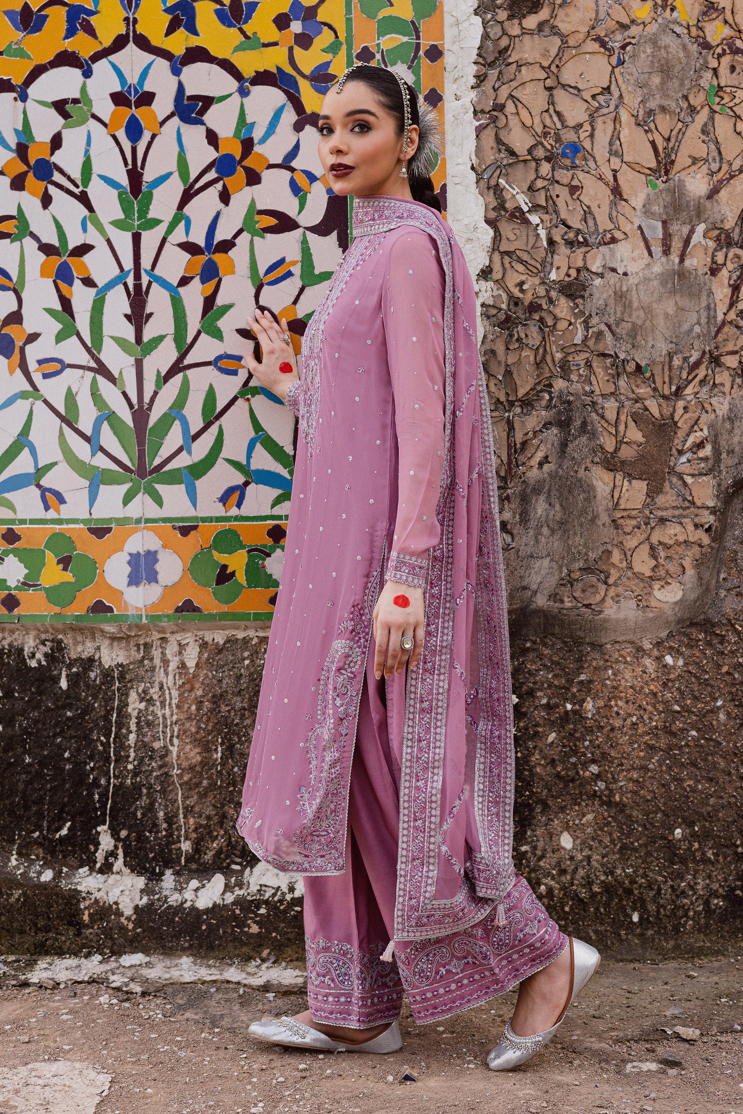 Dusty Salina 3Pc - Festive Luxe Pret - Image 7