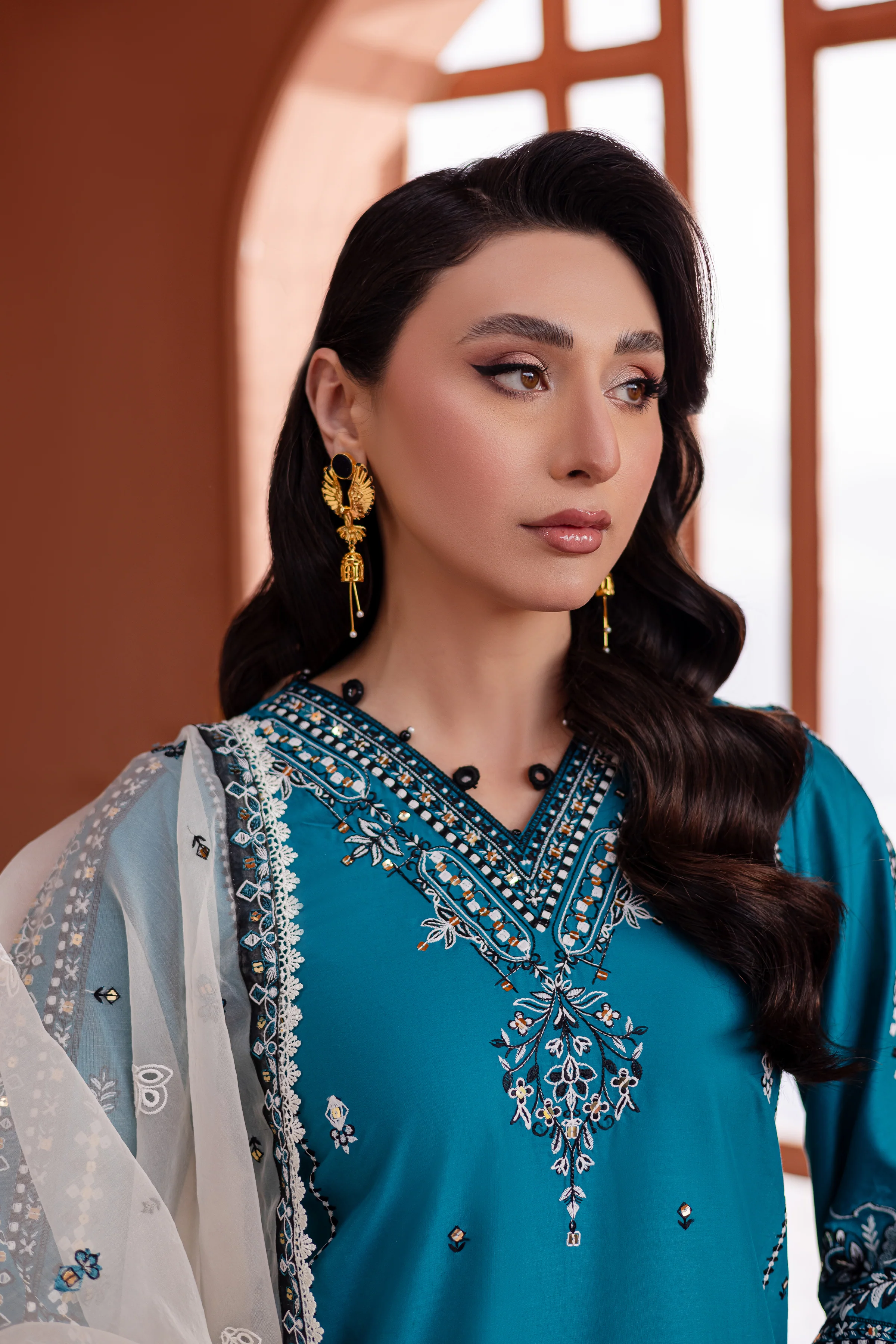 Edinaa 3Pc - Embroidered Lawn Dress - Image 5