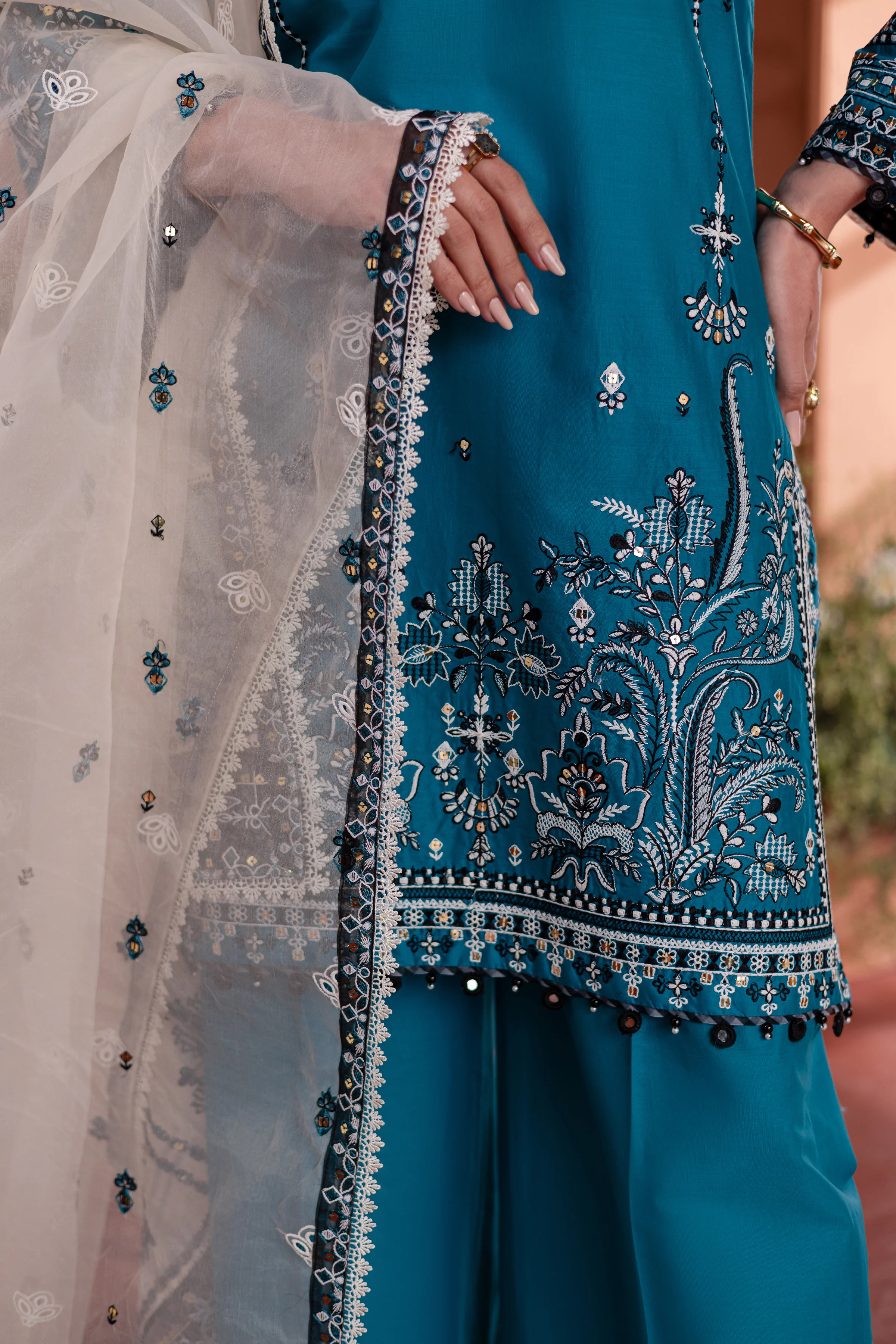 Edinaa 3Pc - Embroidered Lawn Dress - Image 6