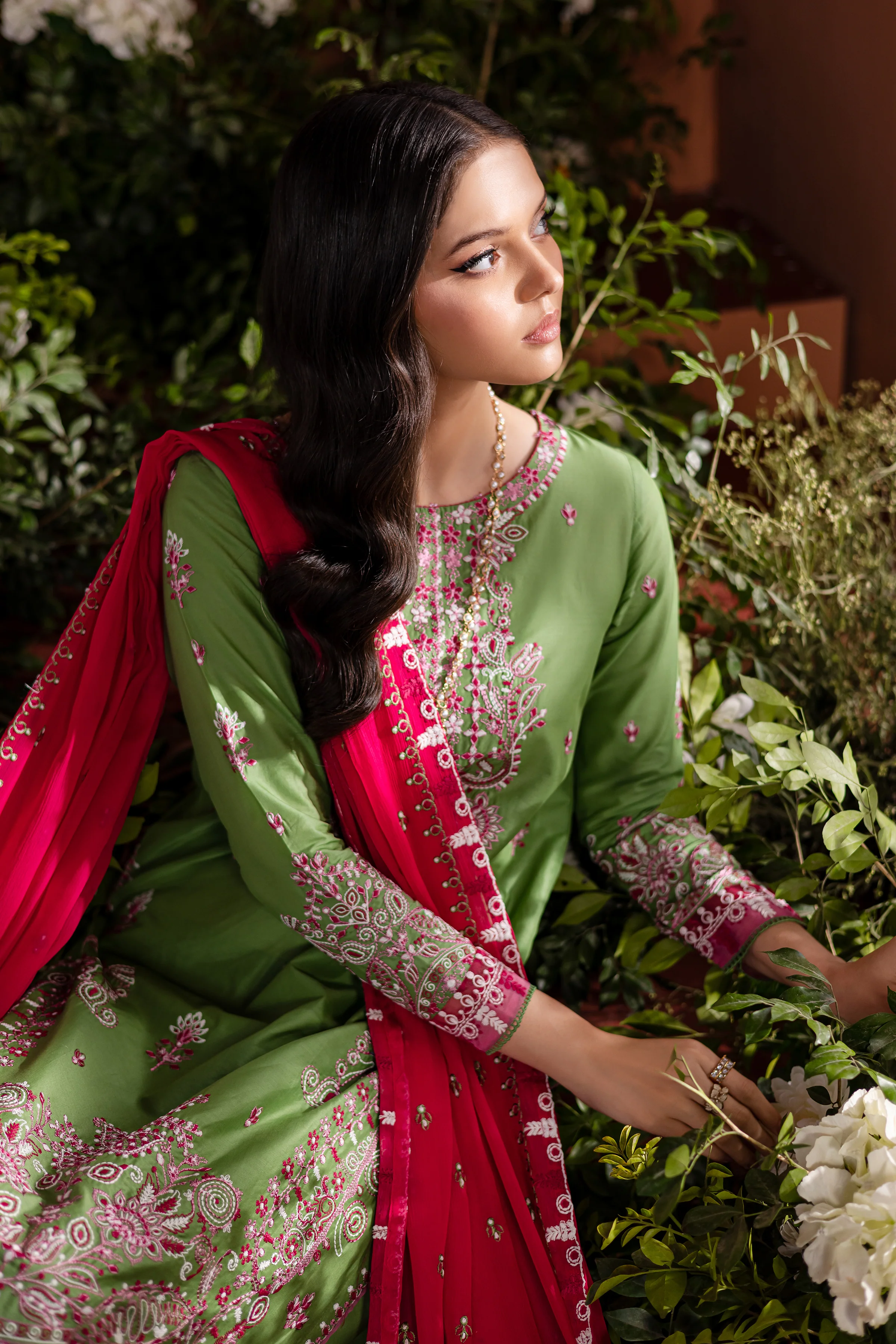 Eirs 3Pc - Embroidered Lawn Dress - Image 5