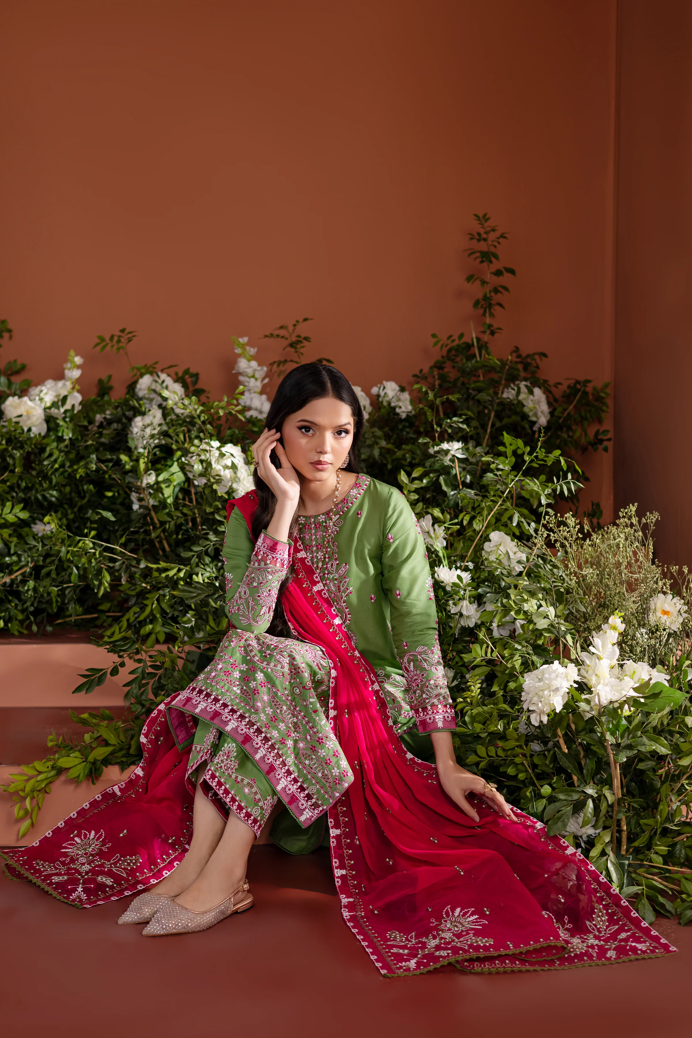 Eirs 3Pc - Embroidered Lawn Dress - Image 6