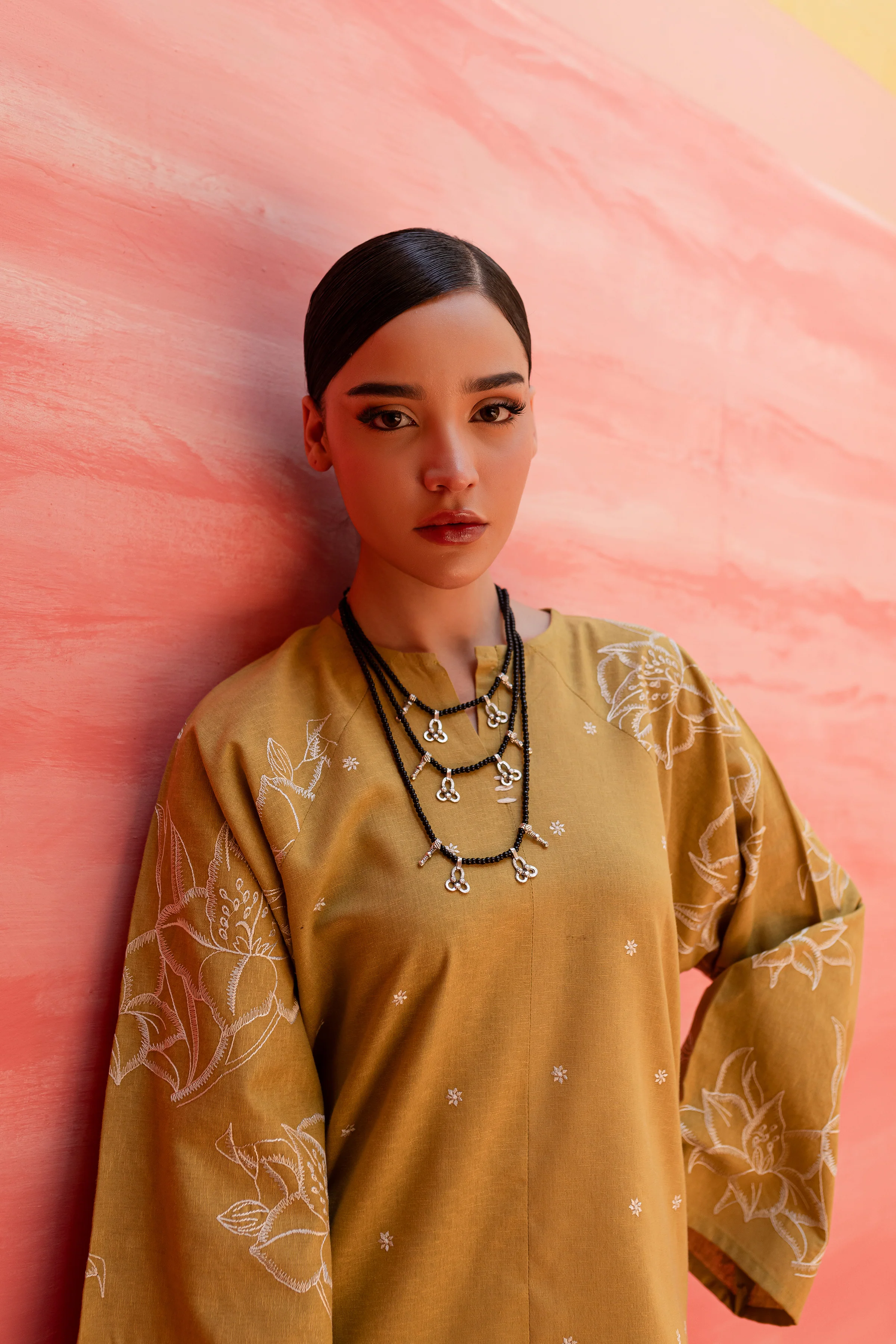 Famy 2Pc - Embroidered Karandi Dress - Image 3