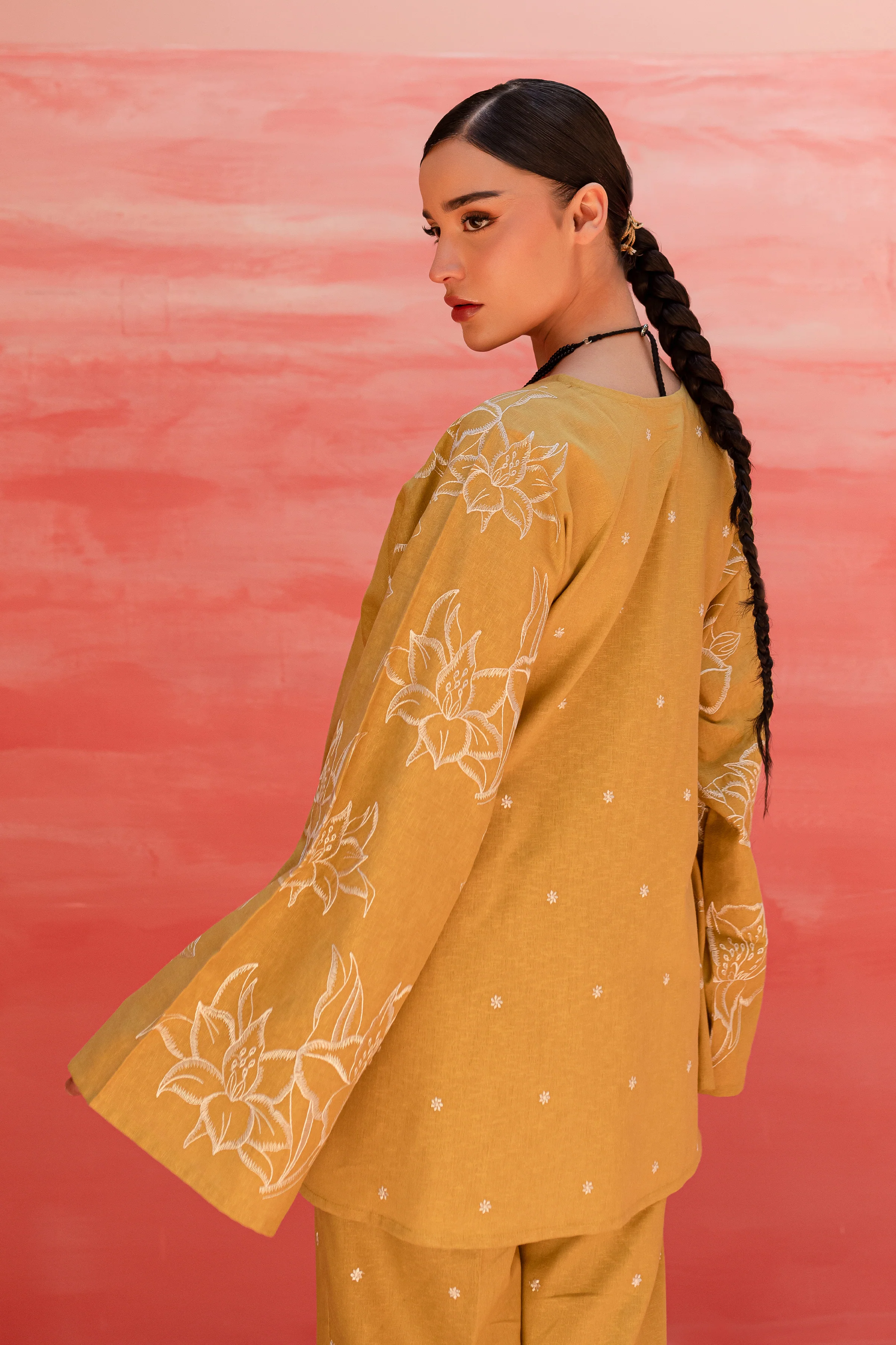 Famy 2Pc - Embroidered Karandi Dress - Image 5