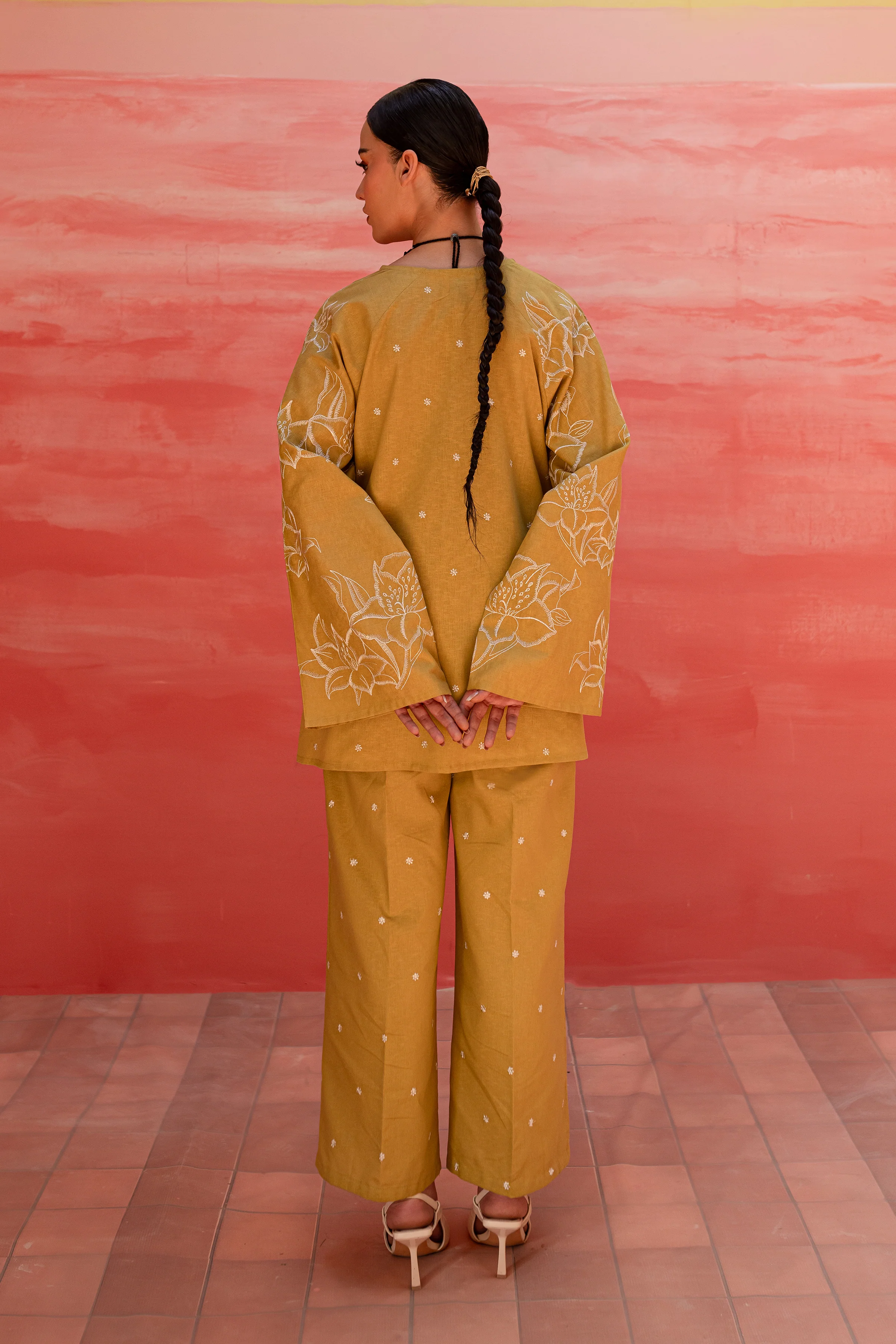 Famy 2Pc - Embroidered Karandi Dress - Image 6