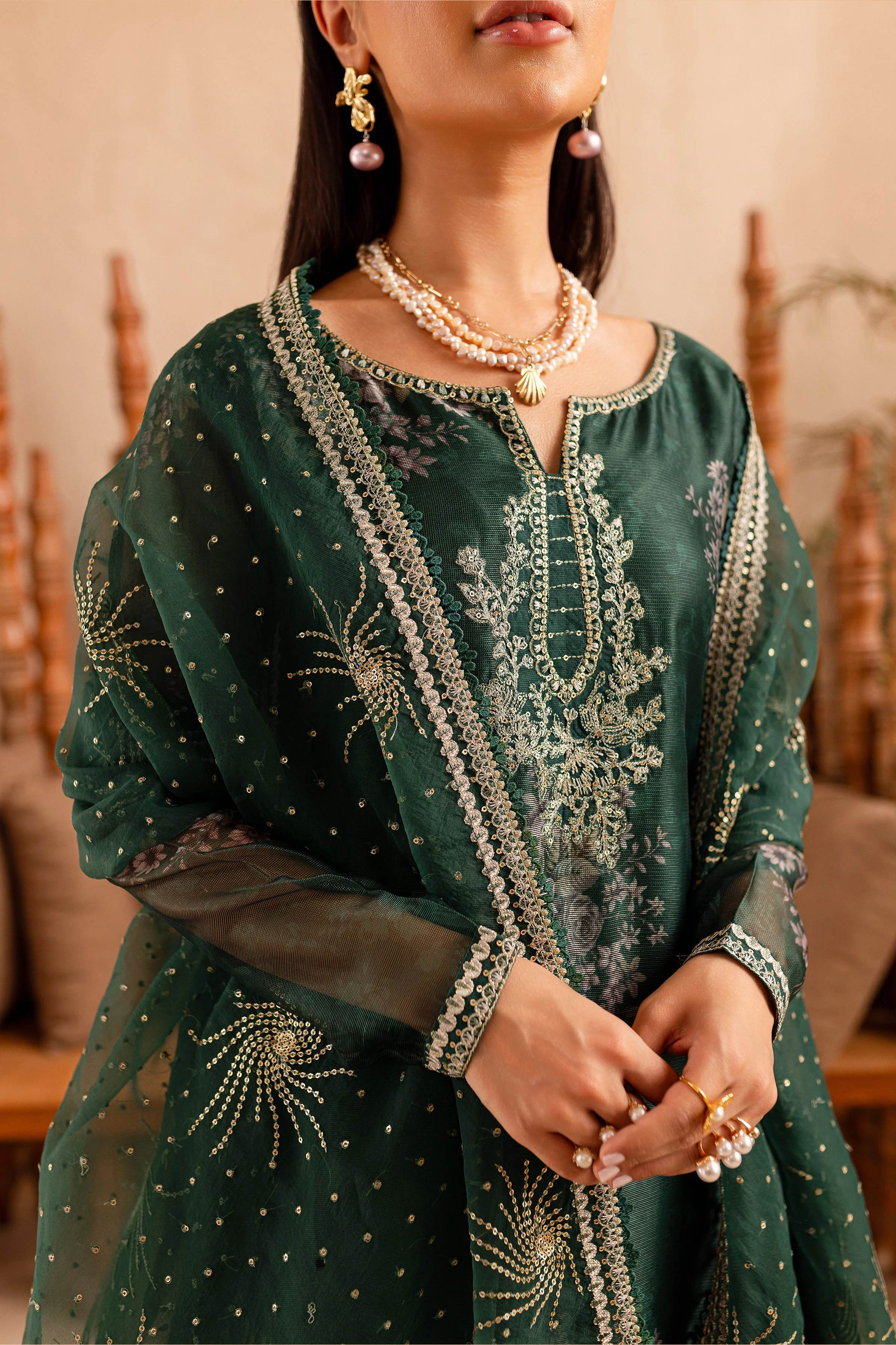 Jill 3Pc - Embroidered Luxe PRET - Image 10