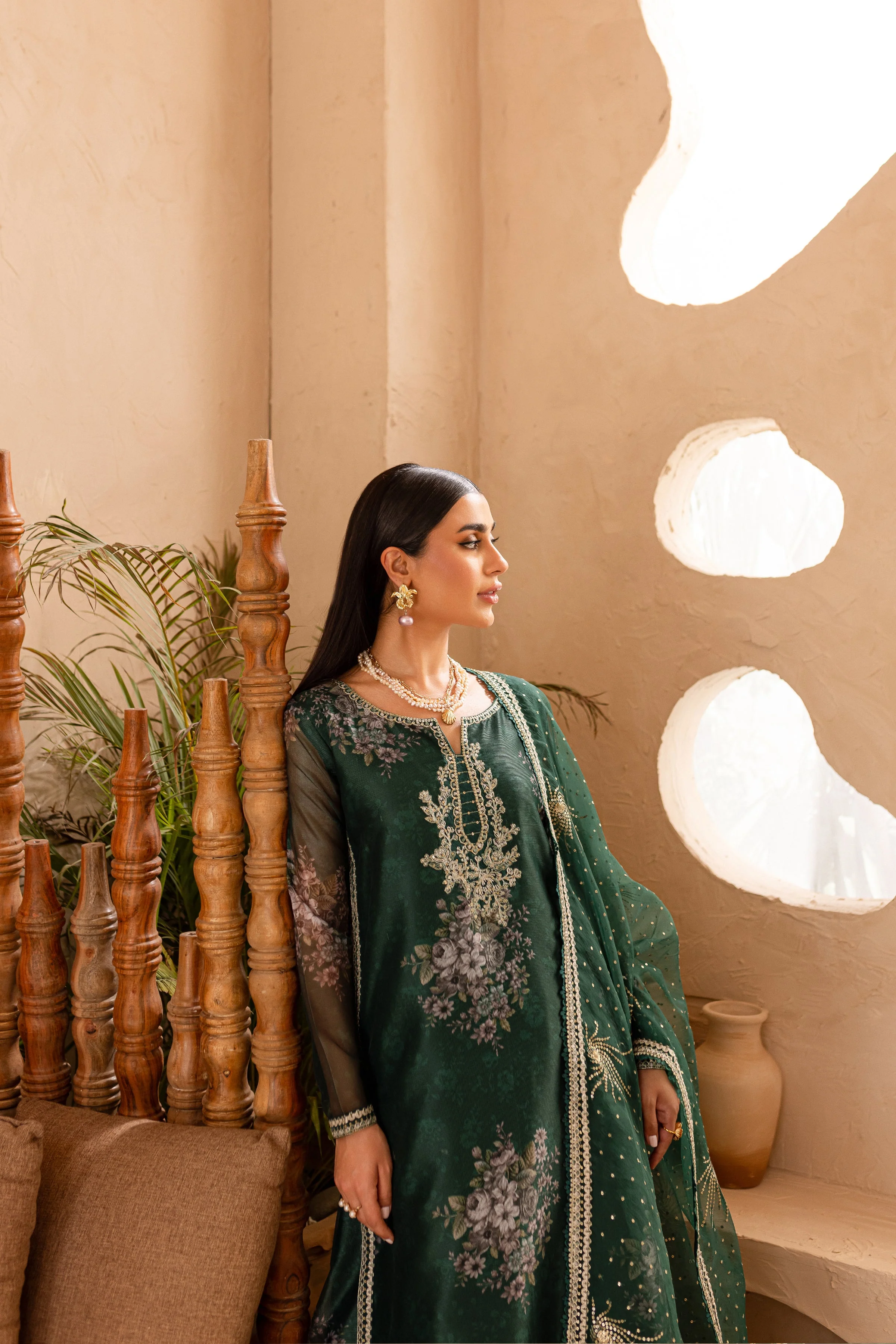 Jill 3Pc - Embroidered Luxe PRET - Image 3