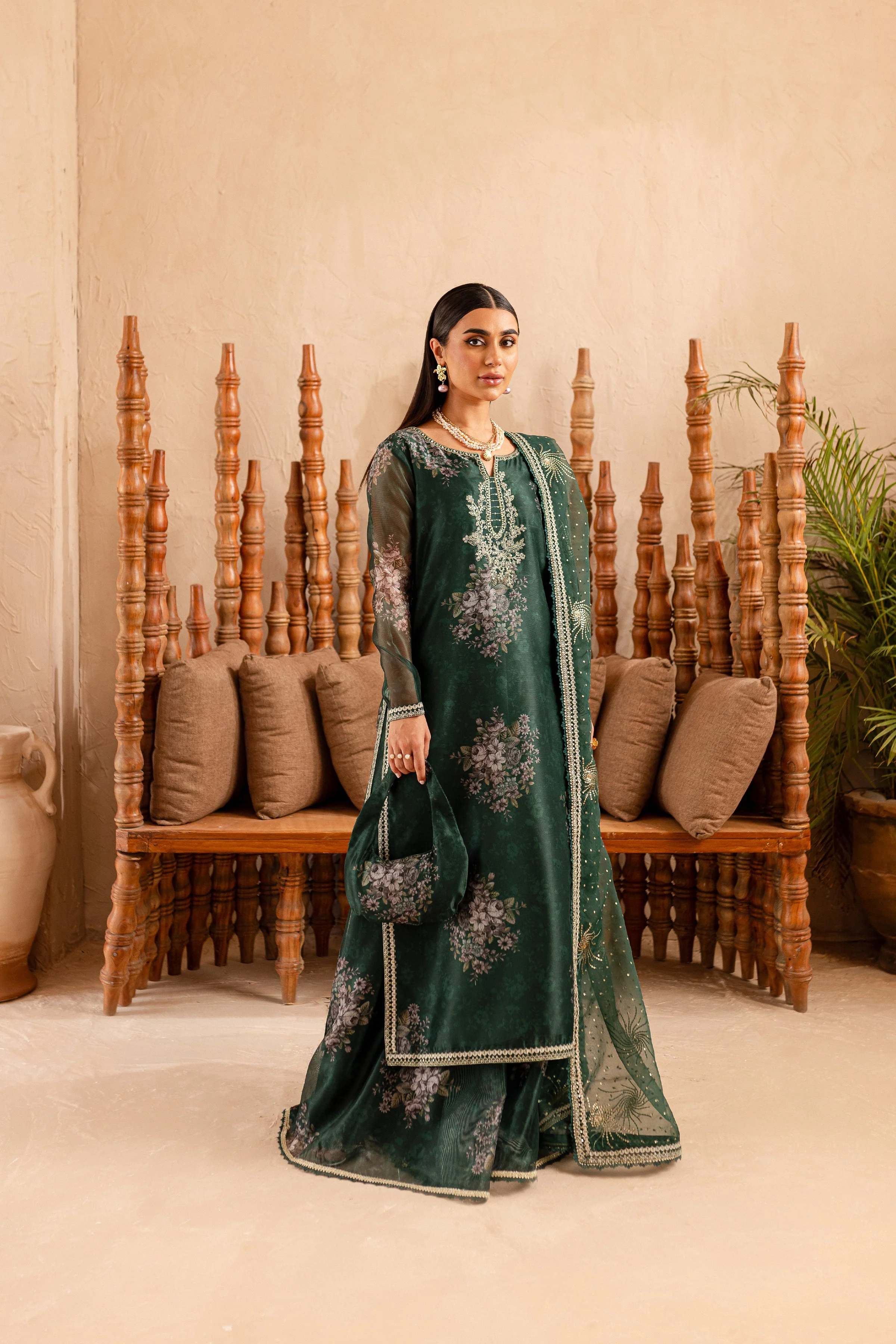 Jill 3Pc - Embroidered Luxe PRET - Image 4