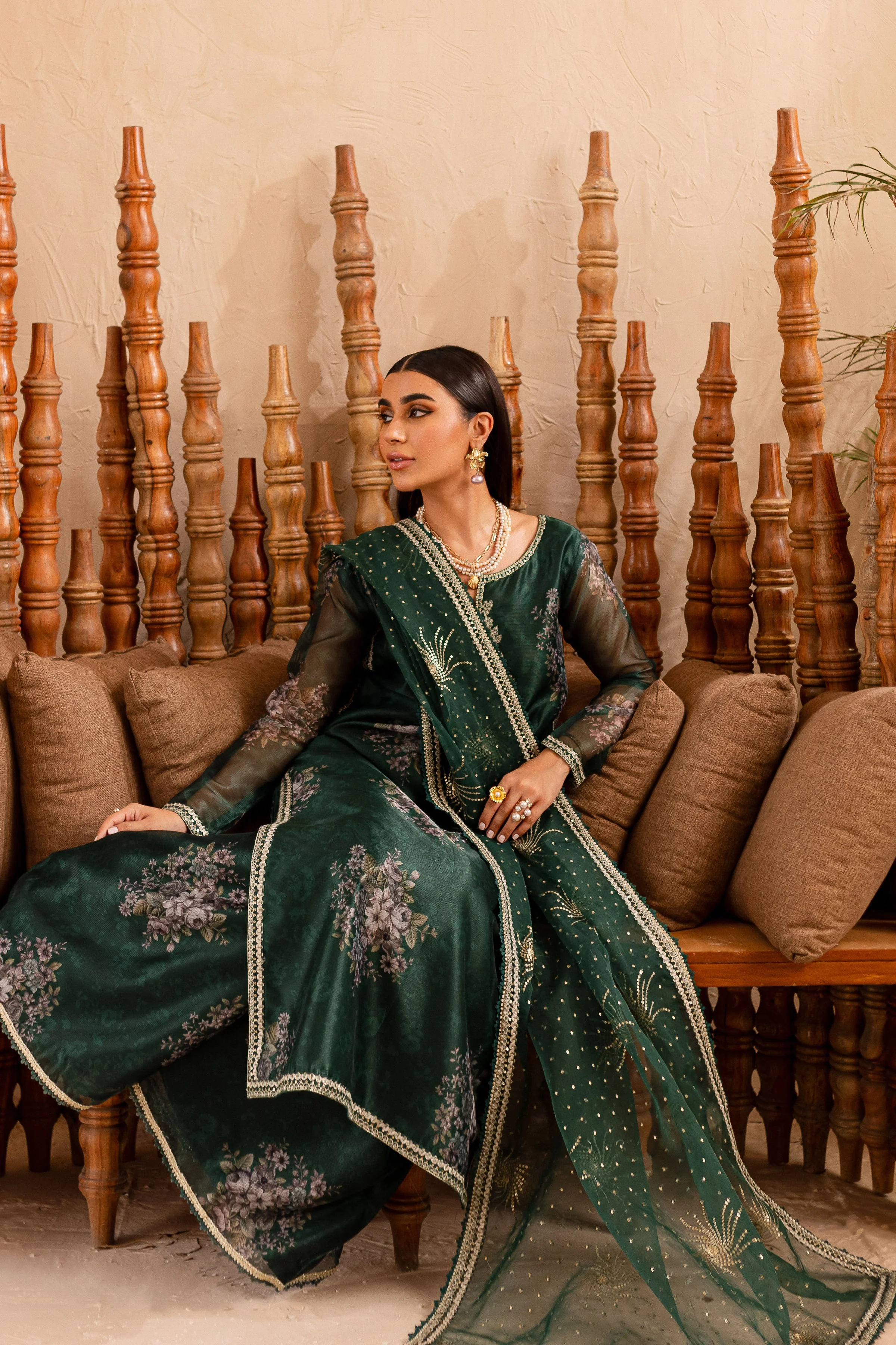 Jill 3Pc - Embroidered Luxe PRET - Image 8