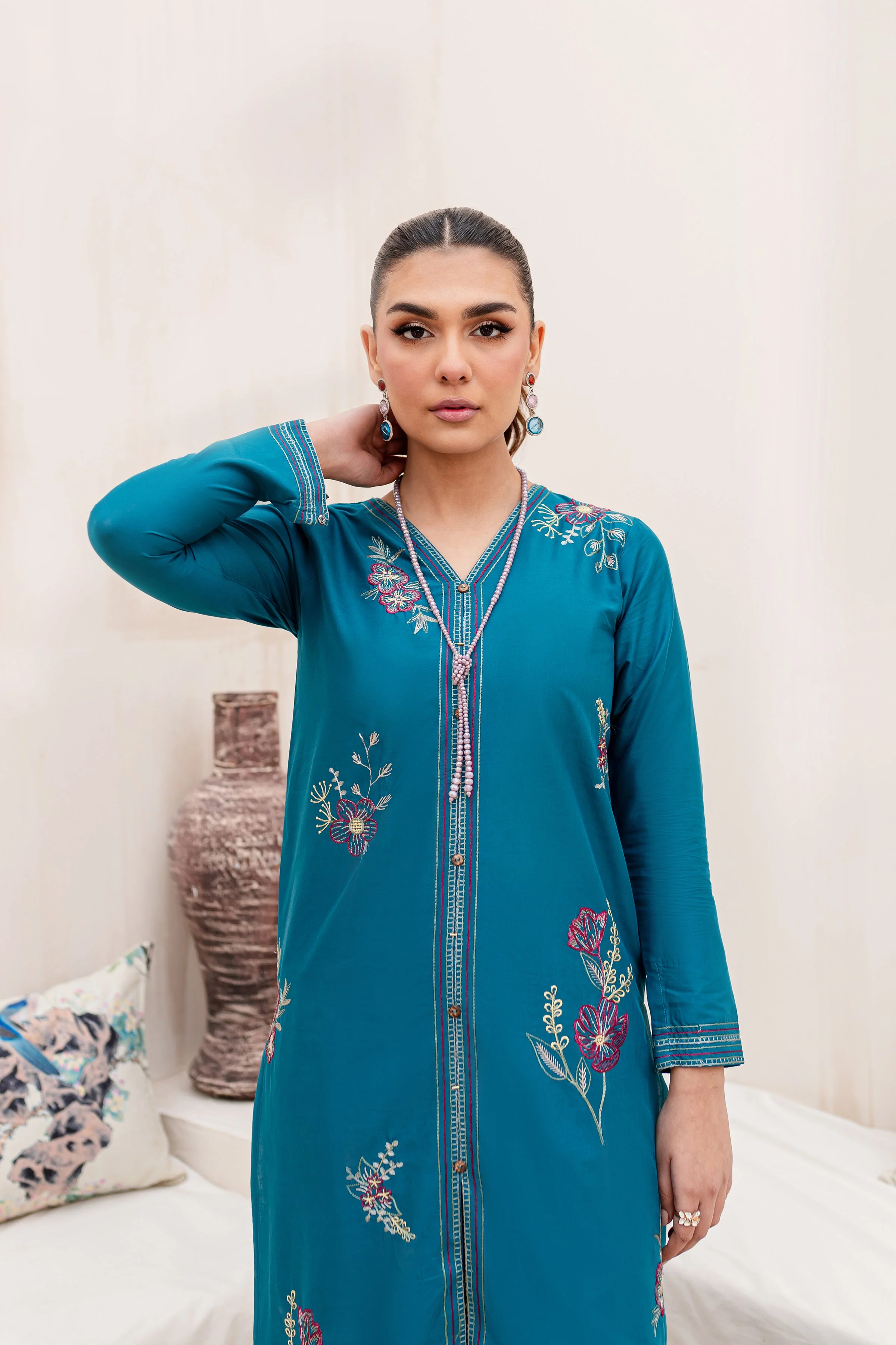 Jordy 2Pc - Embroidered Lawn Dress - Image 3
