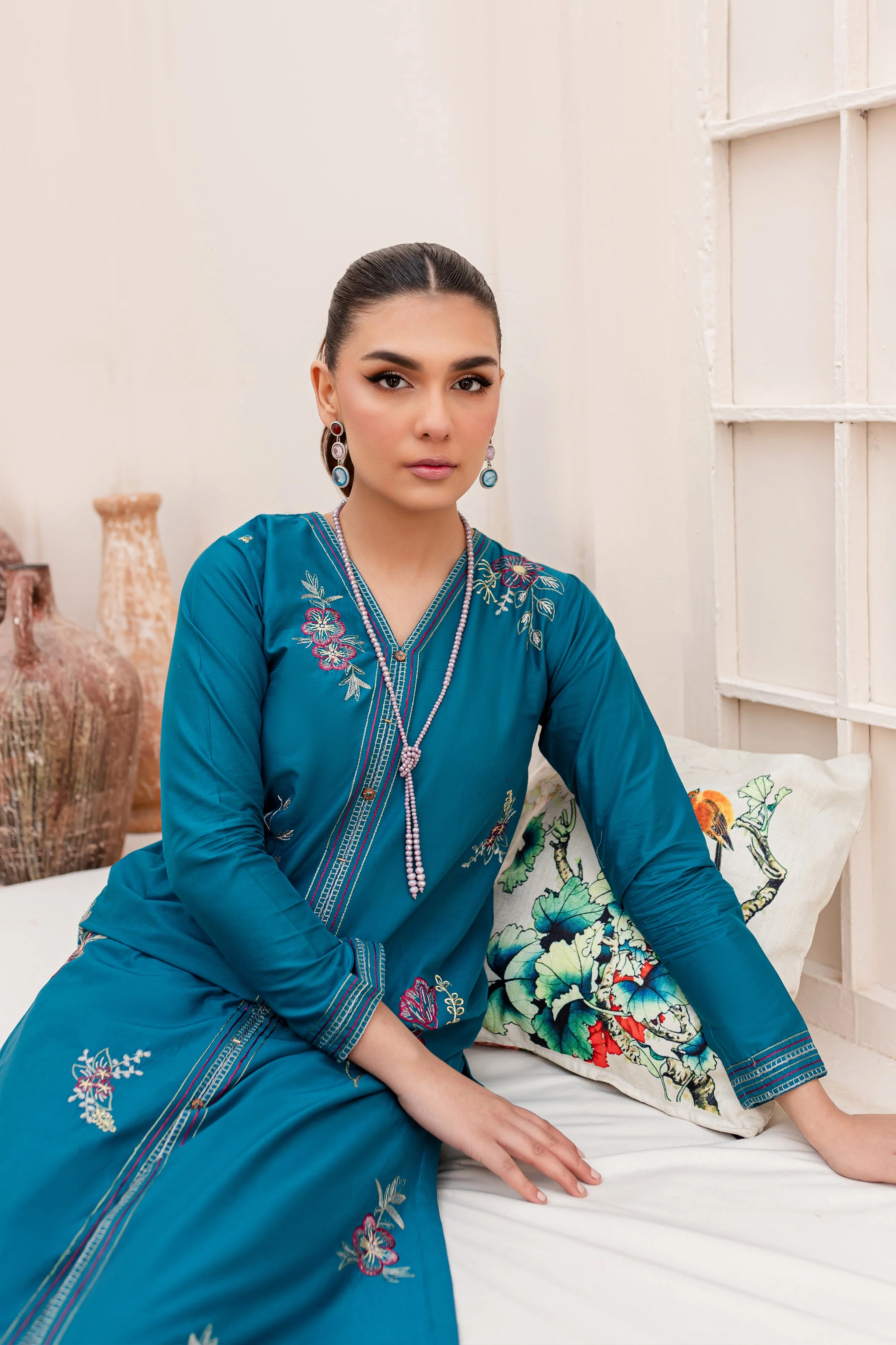 Jordy 2Pc - Embroidered Lawn Dress - Image 6