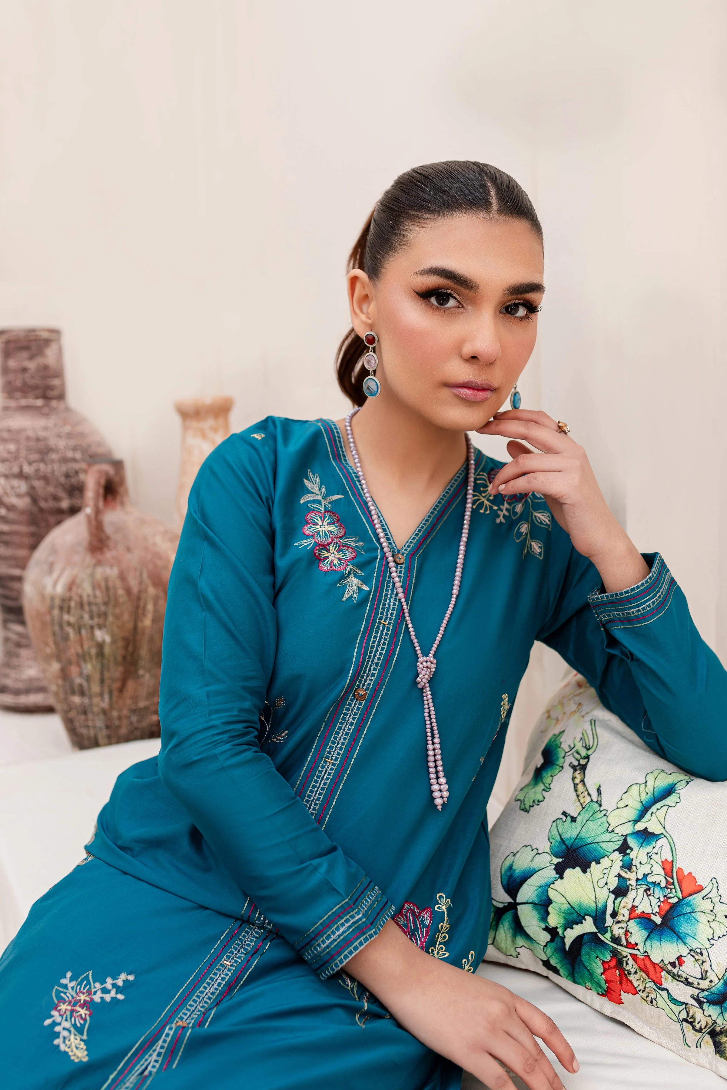 Jordy 2Pc - Embroidered Lawn Dress - Image 7