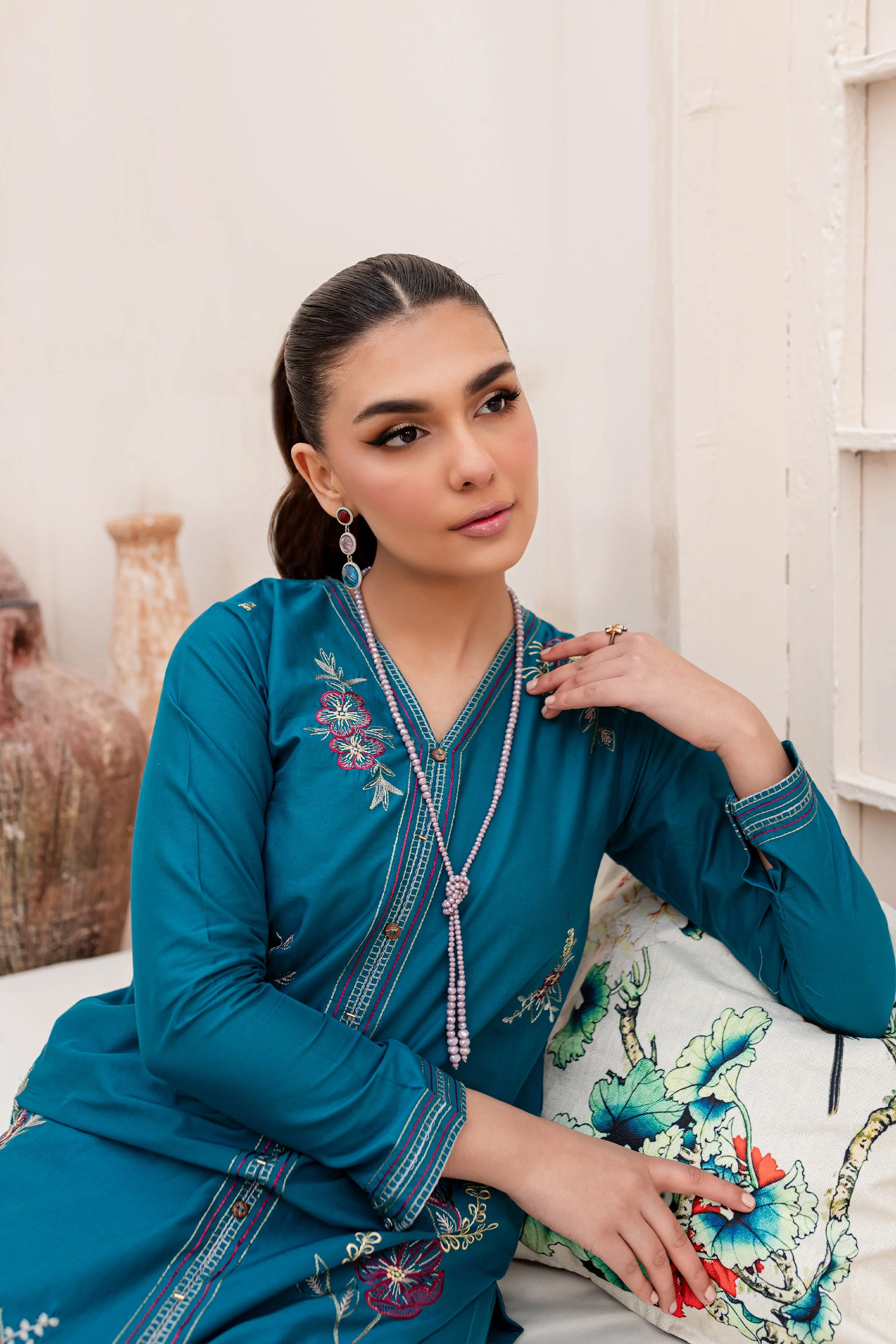 Jordy 2Pc - Embroidered Lawn Dress - Image 8