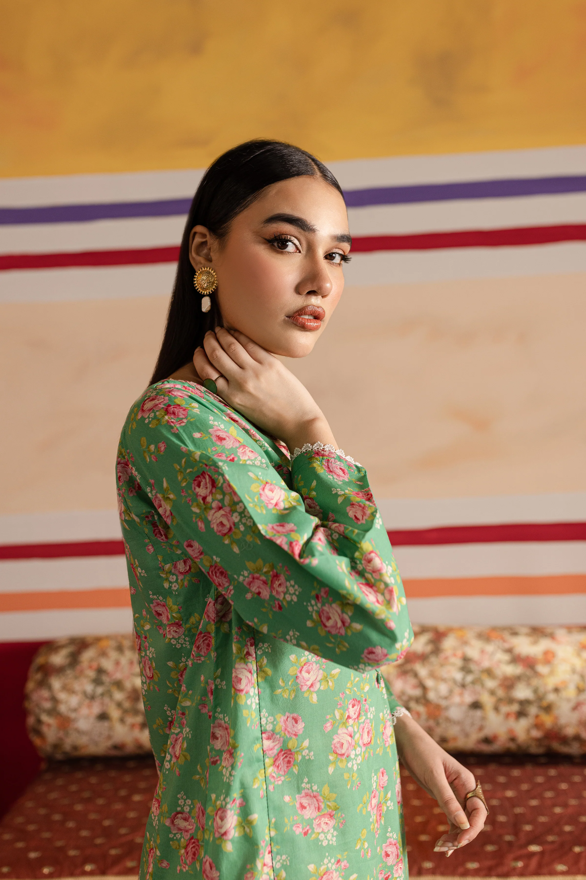 Laura Bee 2Pc - Printed Lawn Dress - Image 5