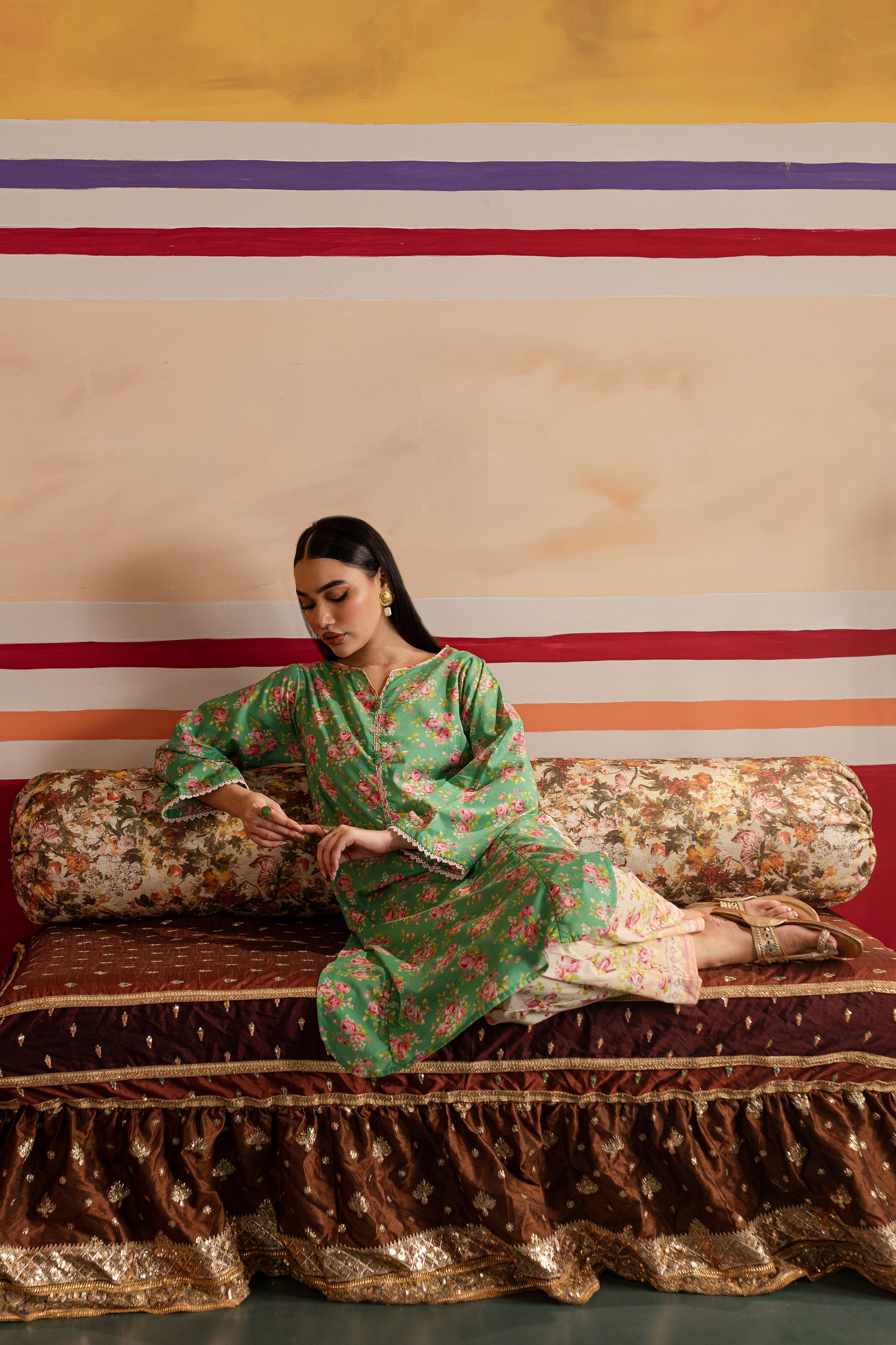 Laura Bee 2Pc - Printed Lawn Dress - Image 6