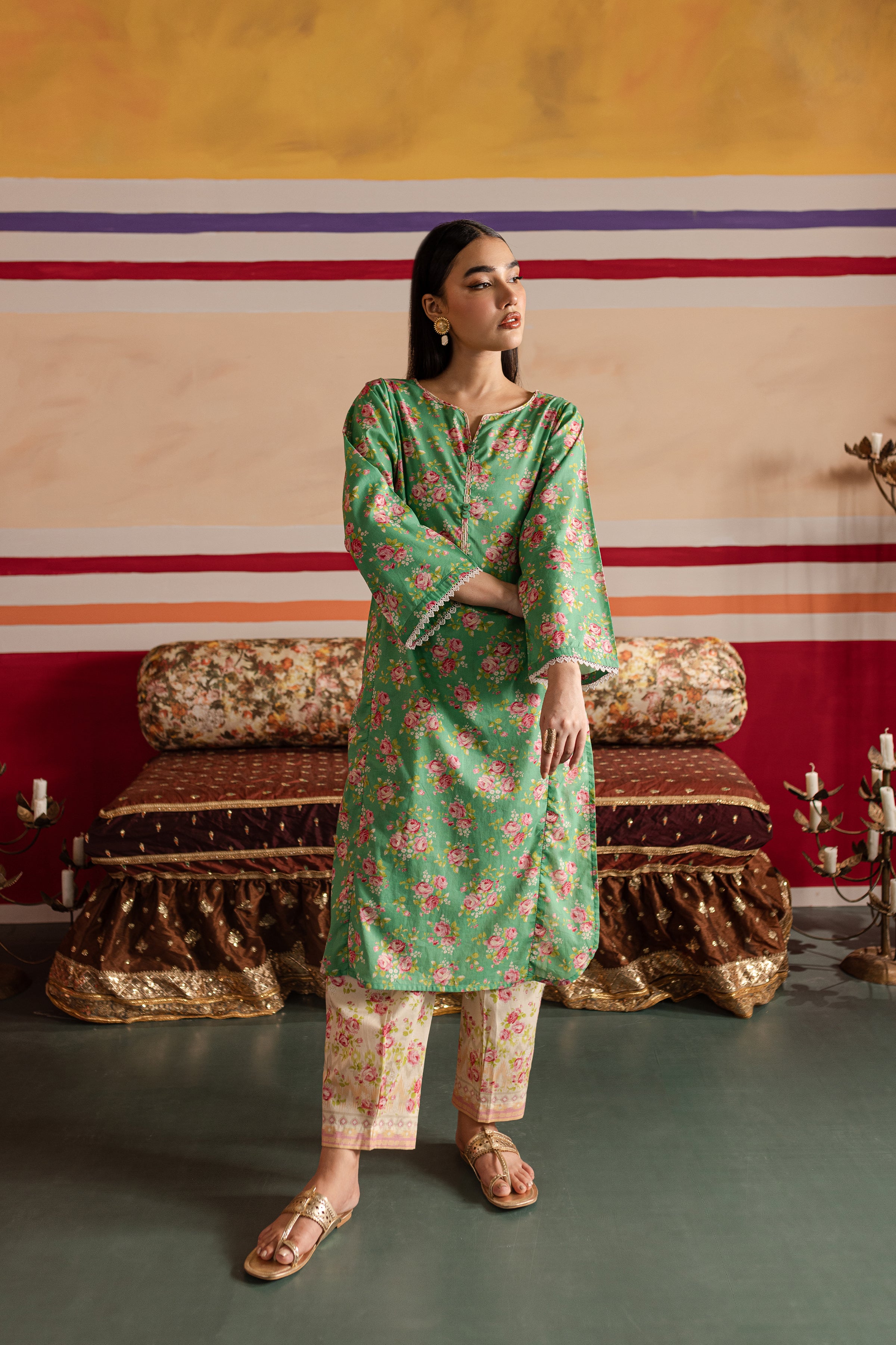 Laura Bee 2Pc - Printed Lawn Dress - Image 7