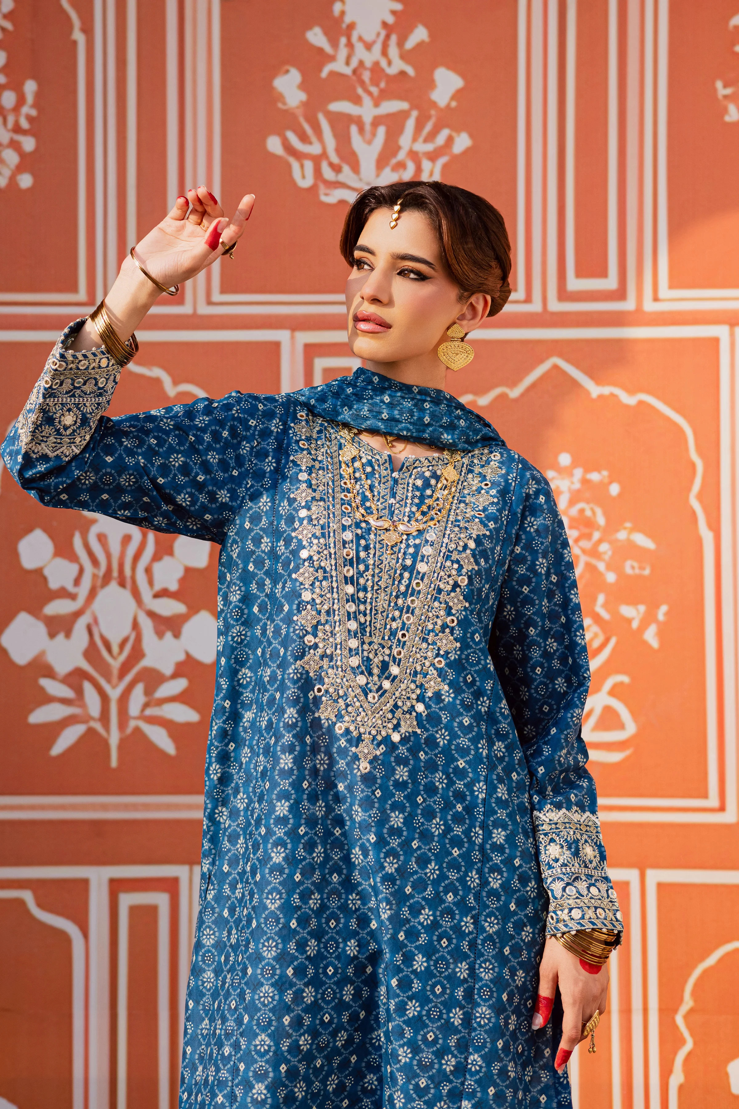 Midnight 3Pc - Festive Eid Prints - Image 3