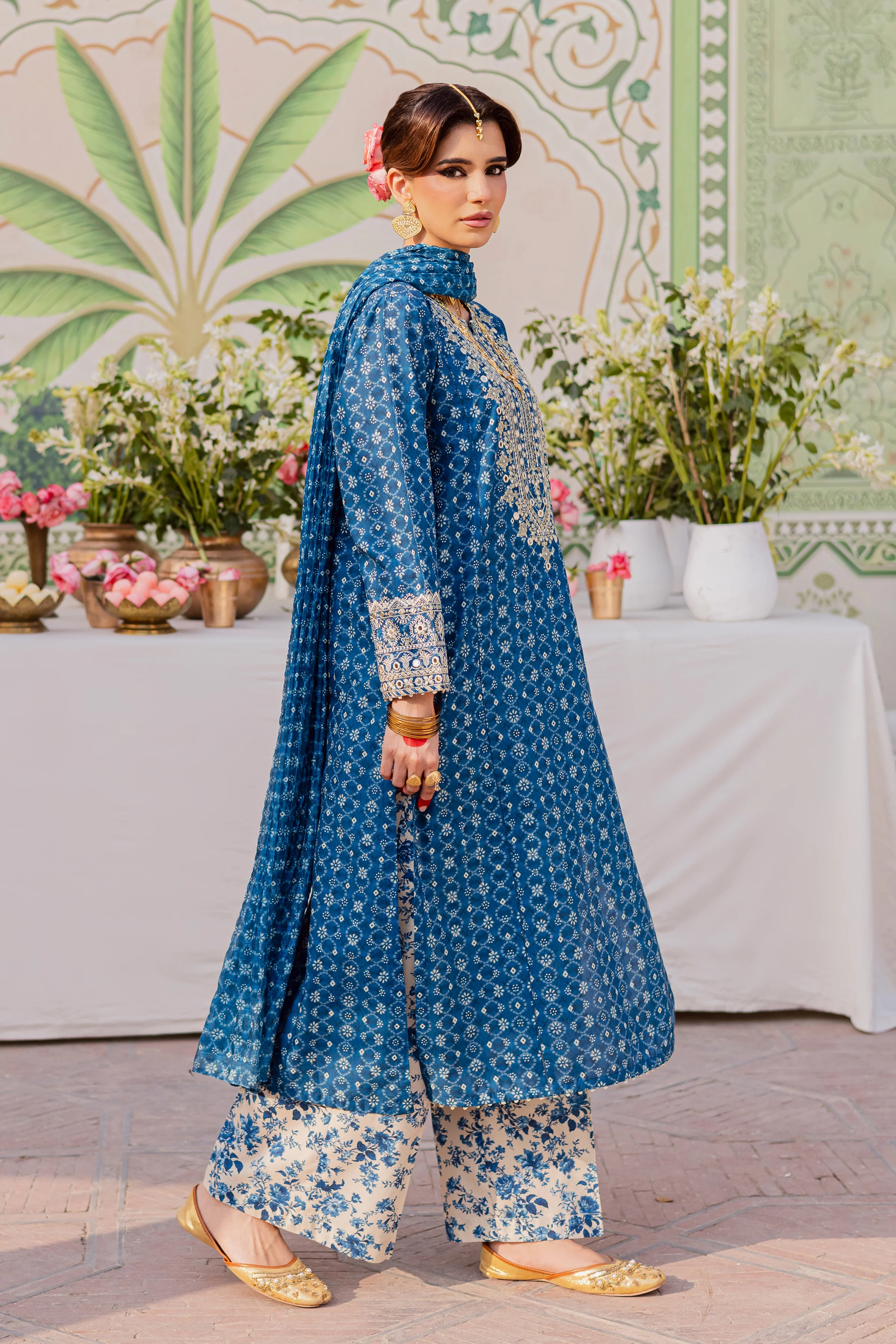 Midnight 3Pc - Festive Eid Prints - Image 6