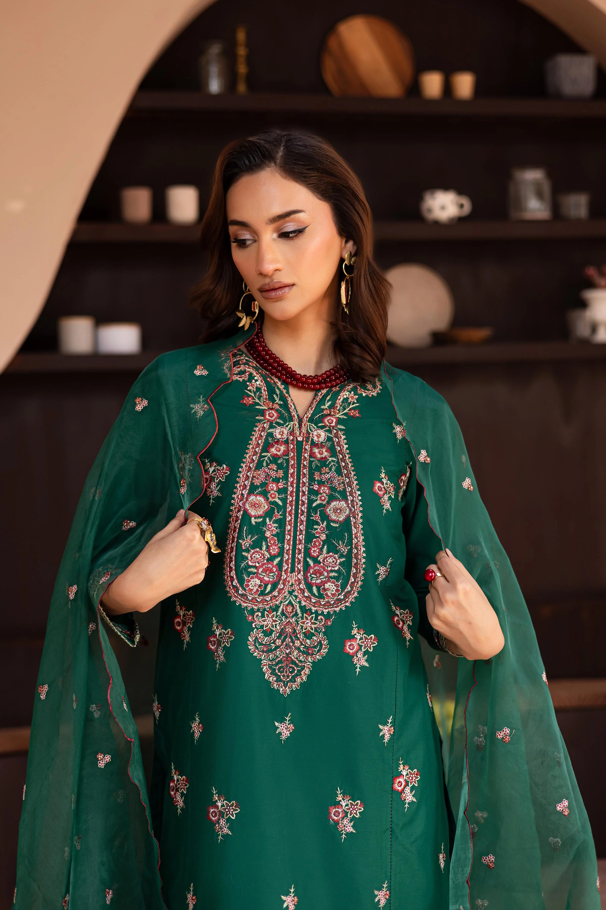 Myra 3Pc - Embroidered Lawn Dress - Image 3