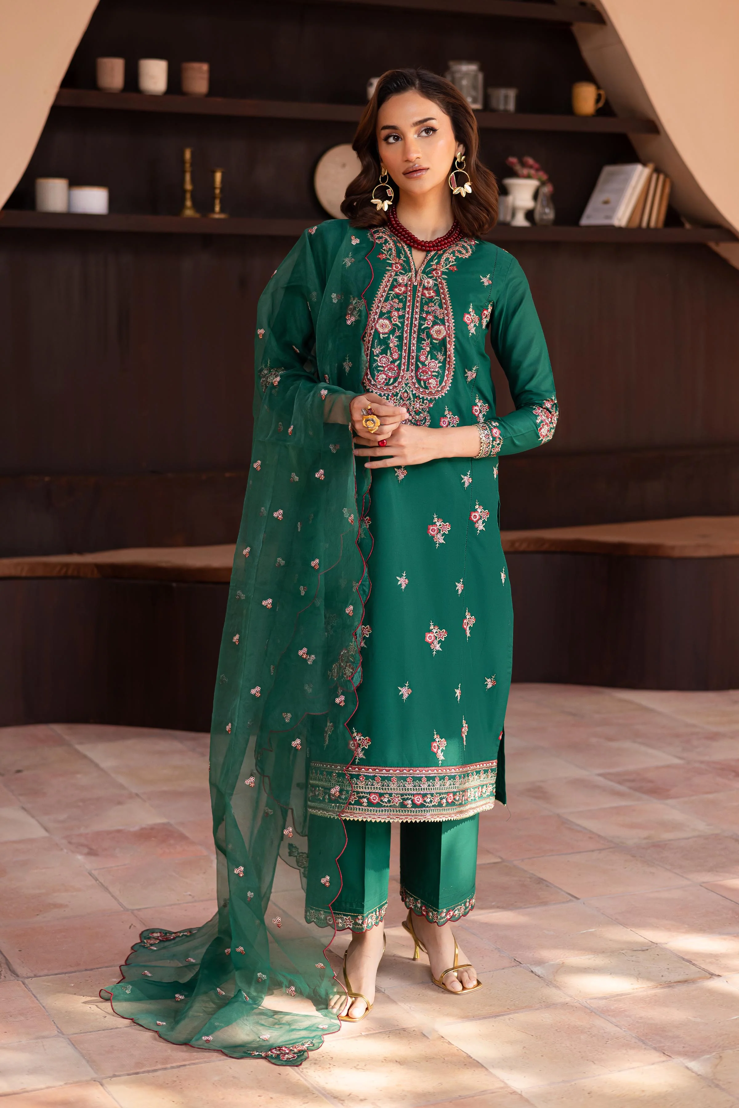 Myra 3Pc - Embroidered Lawn Dress - Image 4