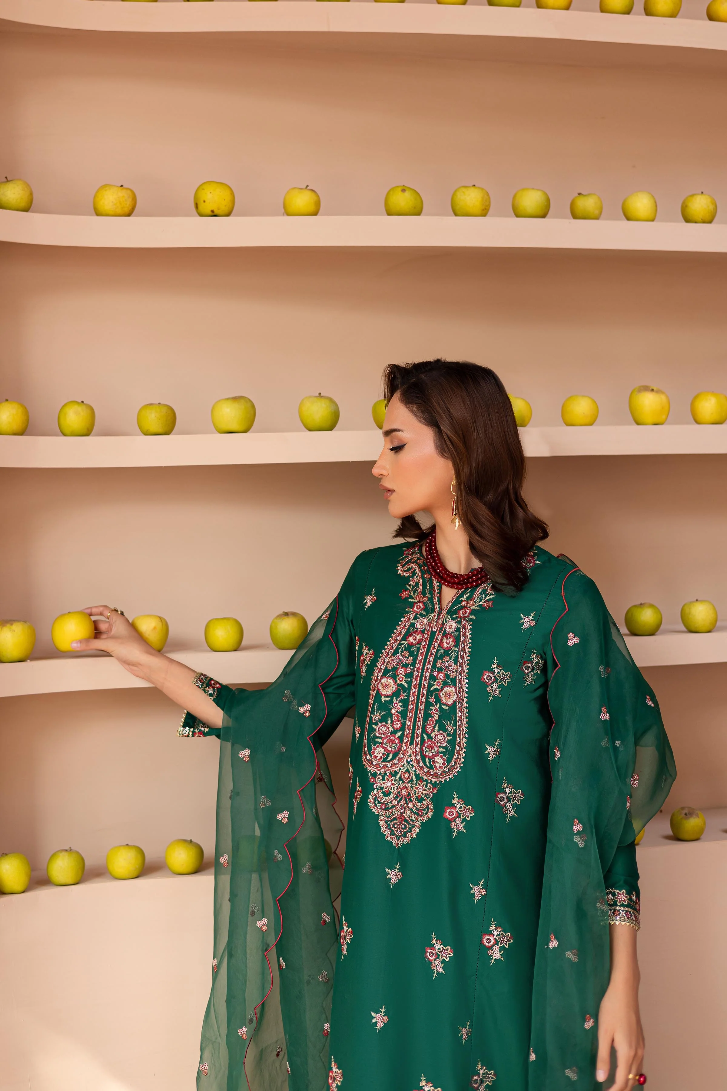 Myra 3Pc - Embroidered Lawn Dress - Image 5