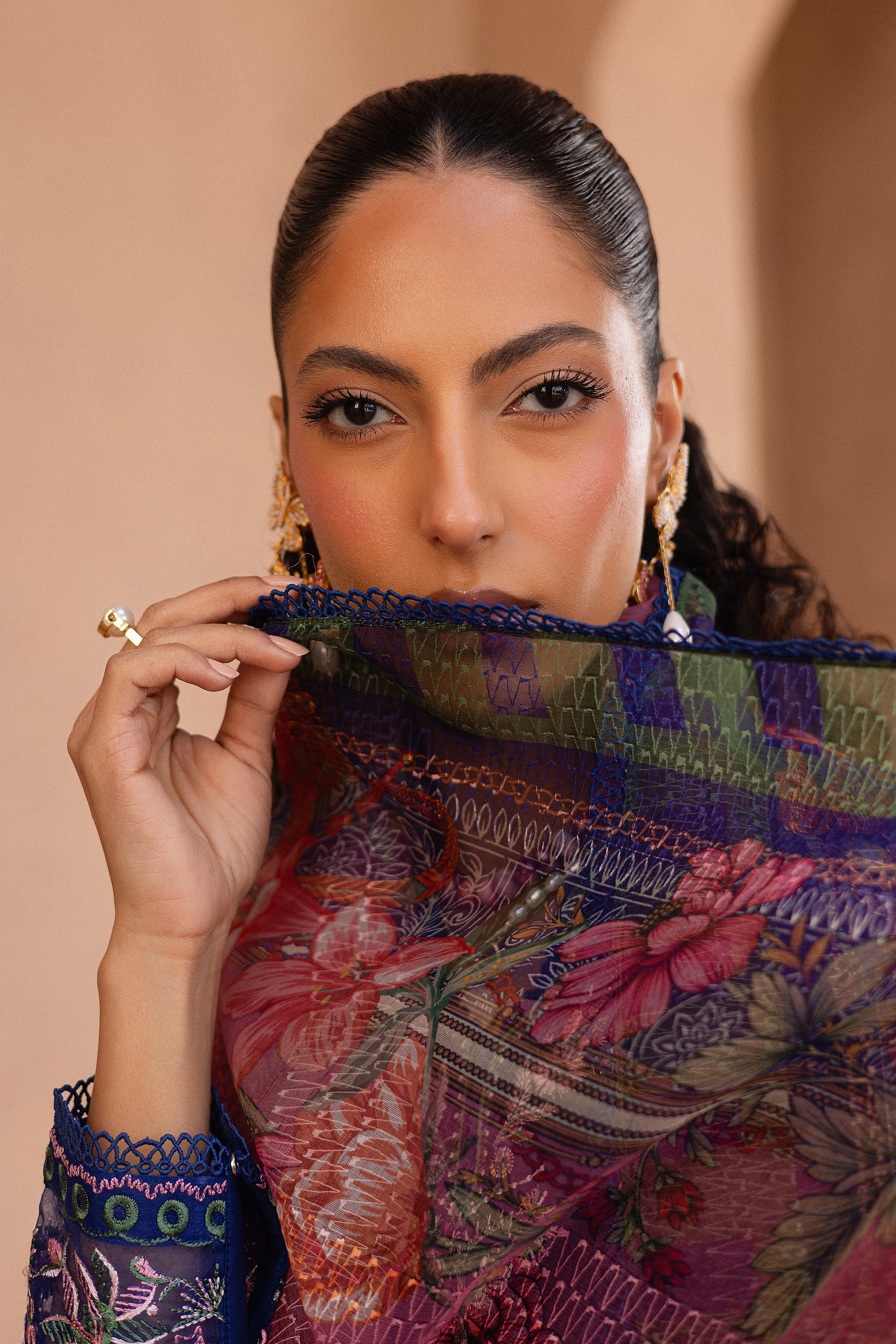 Nawrah 3Pc - Embroidered Luxe Pret - Image 10