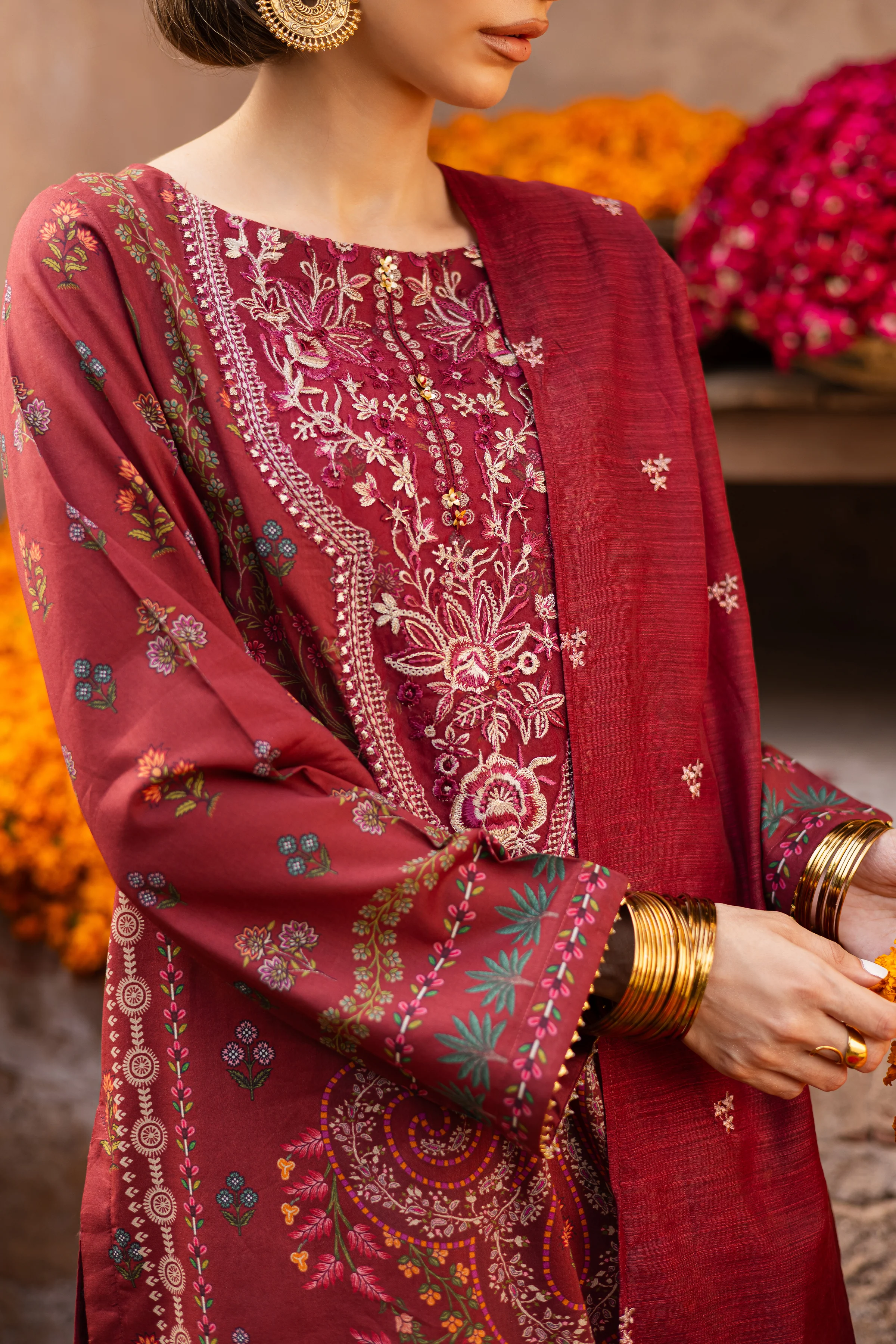 Parishay 3Pc- Printed Lawn Dress - Image 7