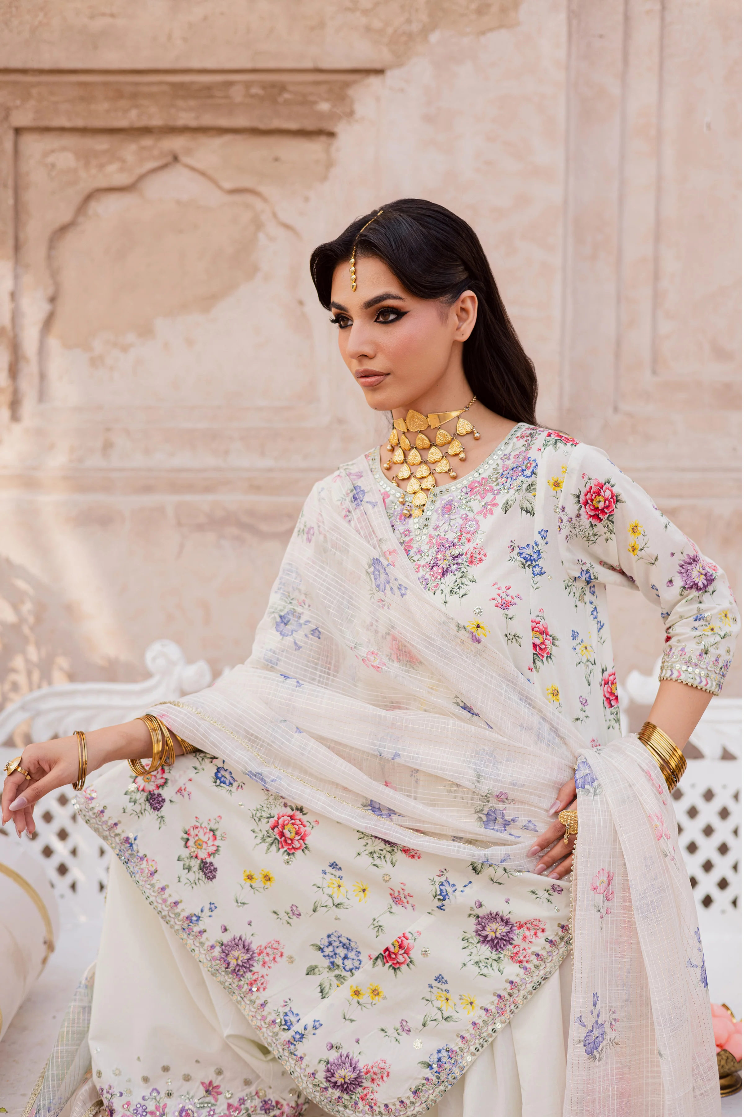 Qissa 3Pc - Festive Eid Prints - Image 4